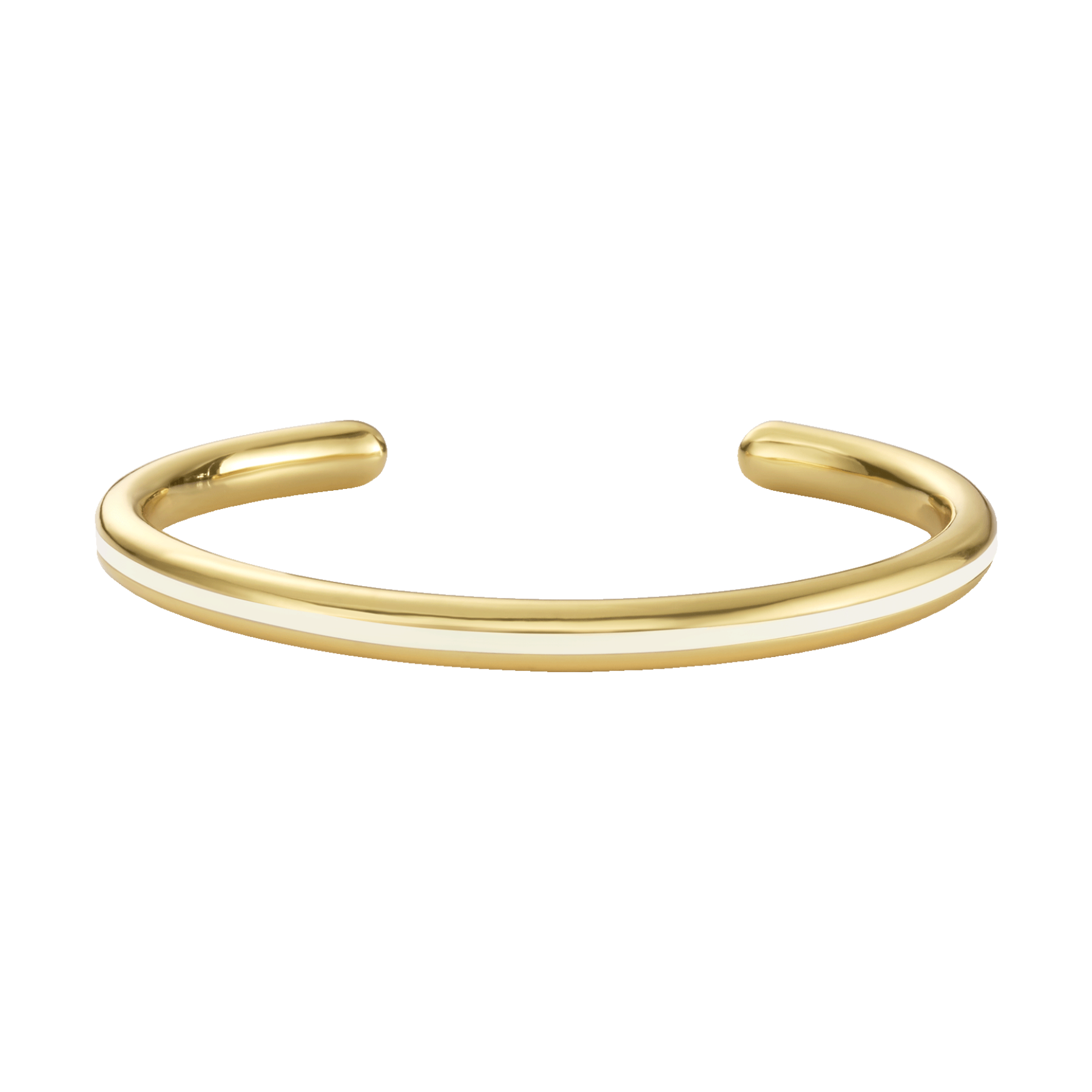 Bracelet Bangle Moderne - Blanc Sable, 0.7cm - Bijou Femme Art Moderne - Neuf Avec étiquettes