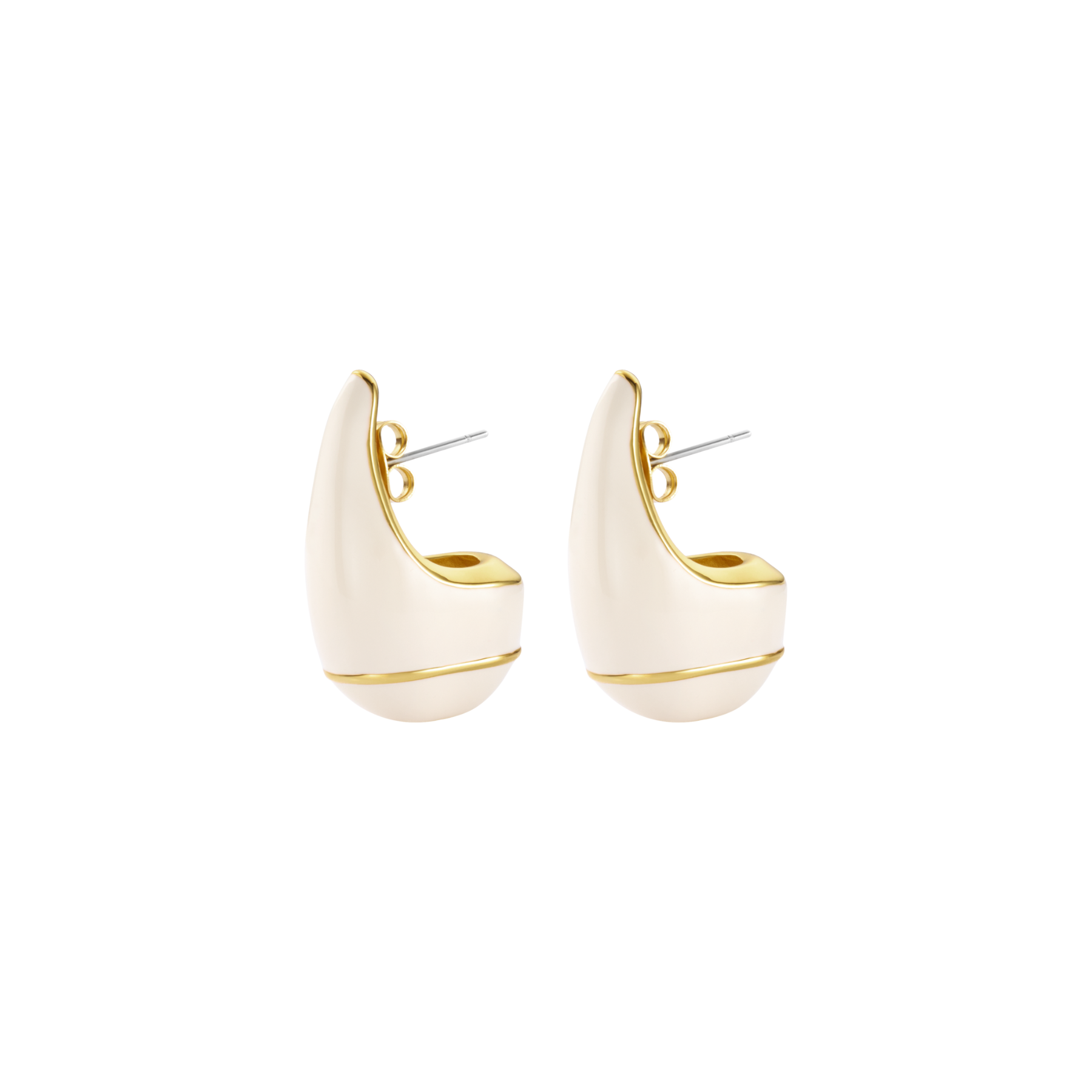 Drop Earrings - Sand White