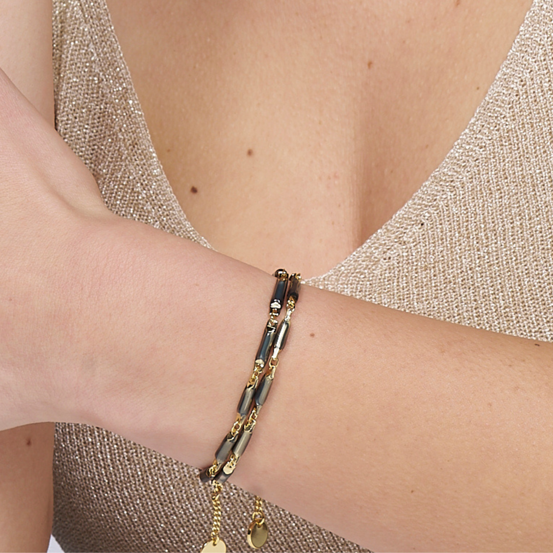 Bracelet Roso - Gris anthracite