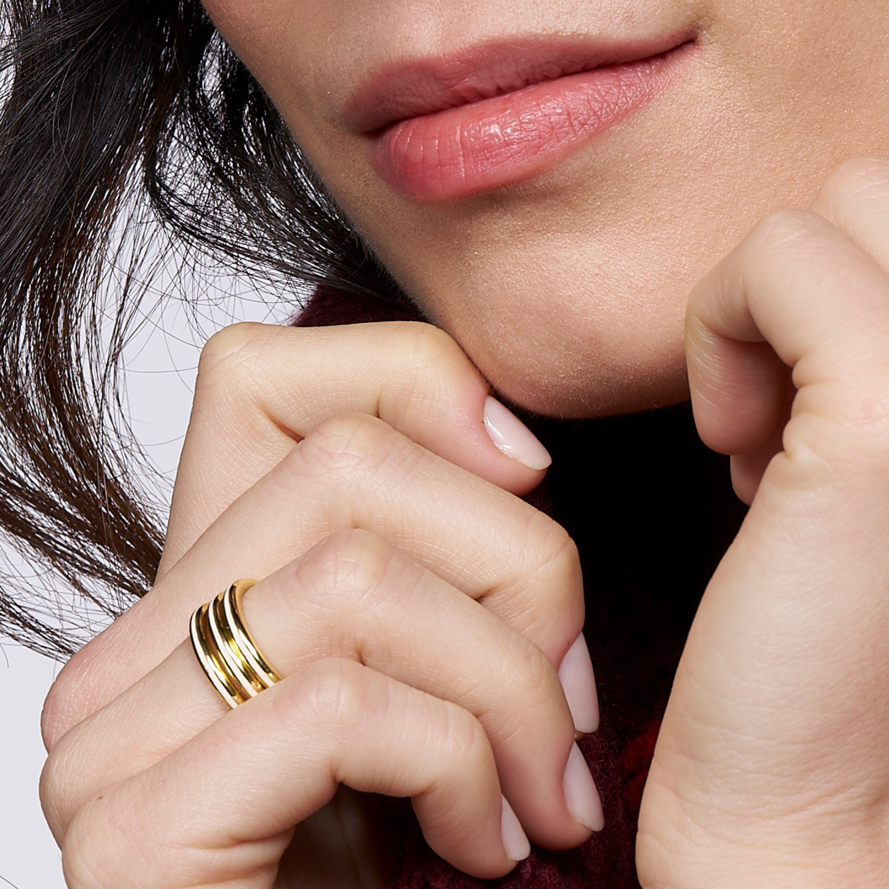 Ligne Ring - Light Gold