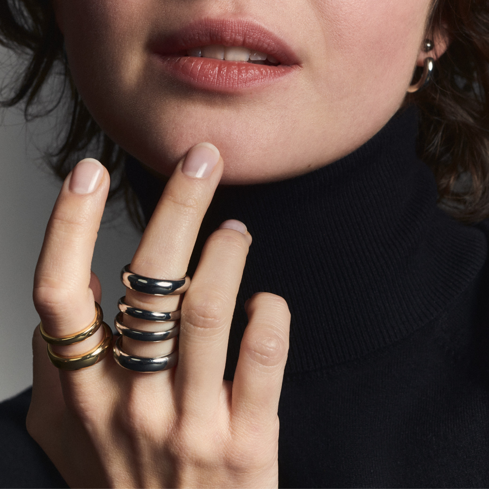 Bague AN-O - Argent - Bangle-Up