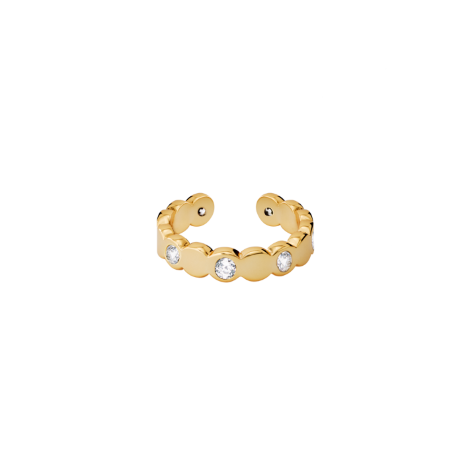 Bague Lumi - Or Light et Zircons - Bangle-Up