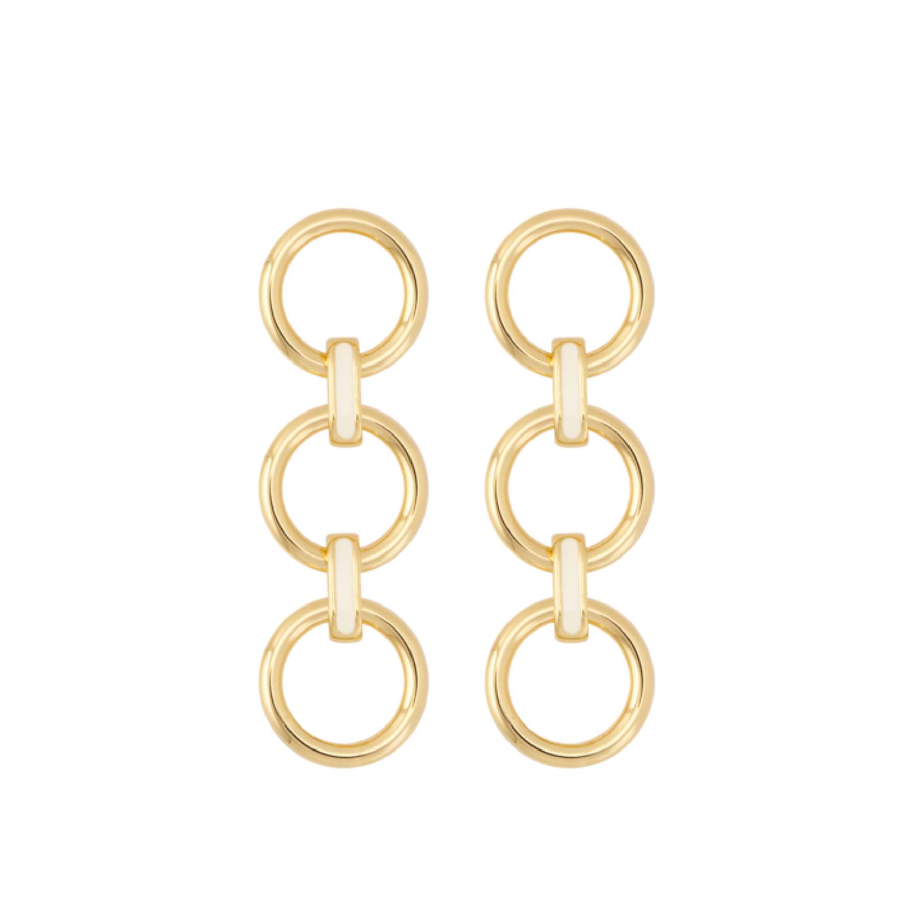 EYELET Earrings - Sand White