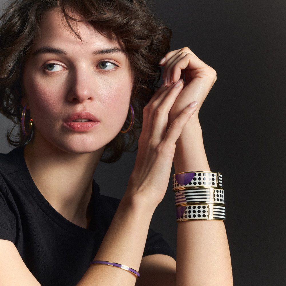 Bracelet DOTS - Deep Purple - Bangle-Up