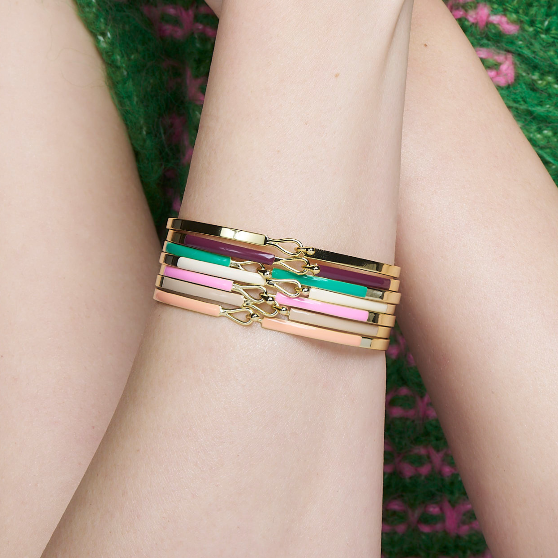 Lily Bracelet - Orange Coral