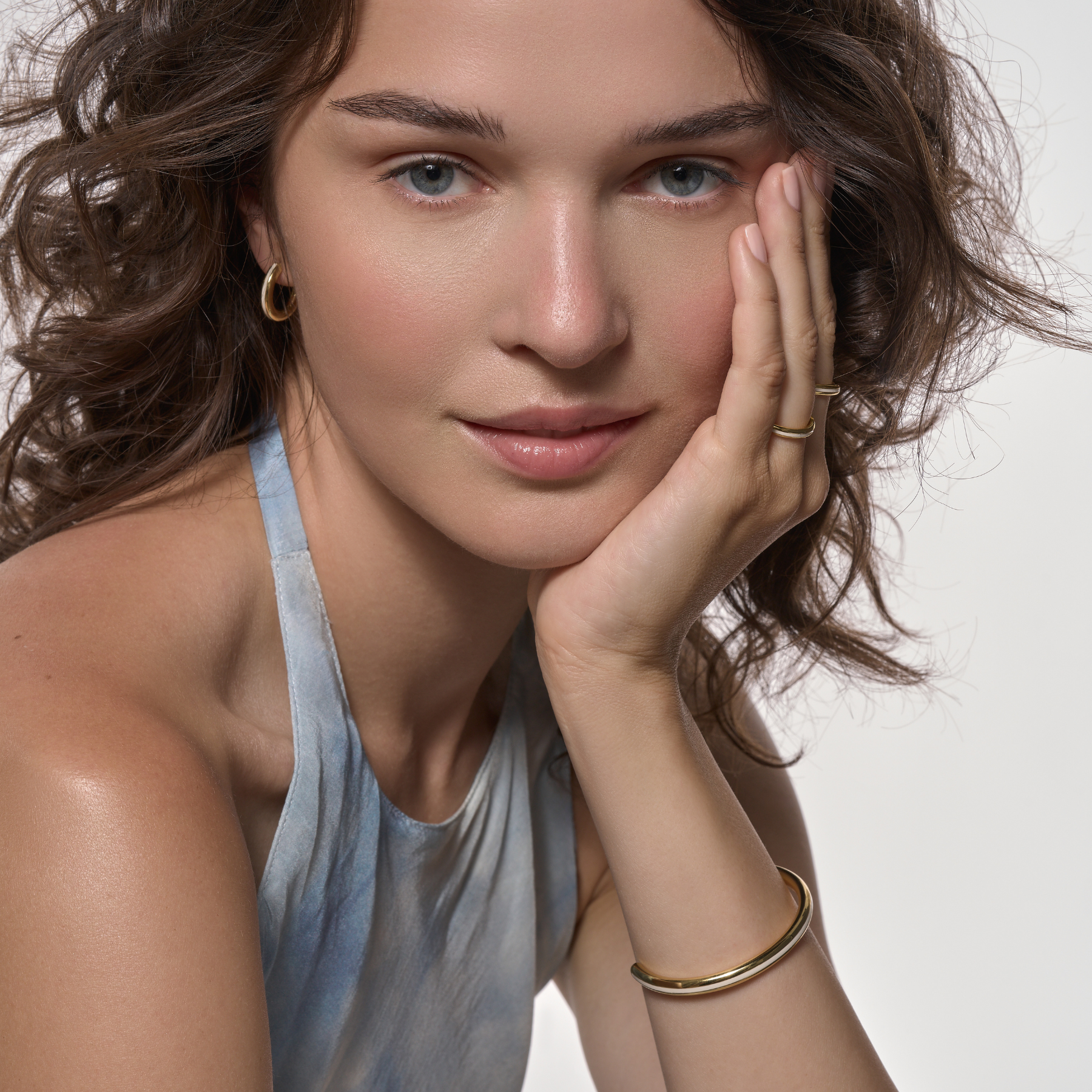 Line Ring - Sand White