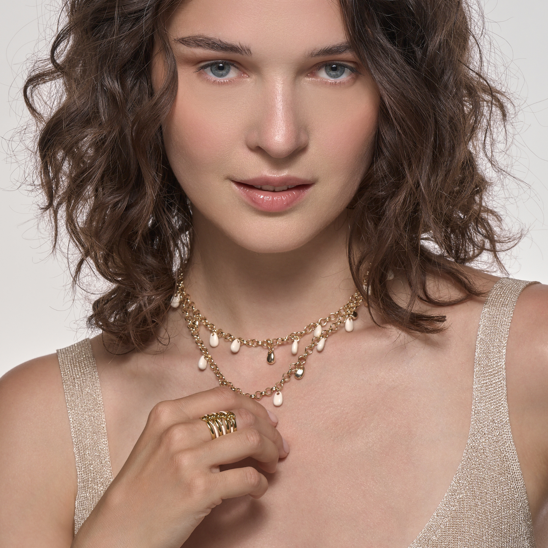 Drop Necklace - Light Gold