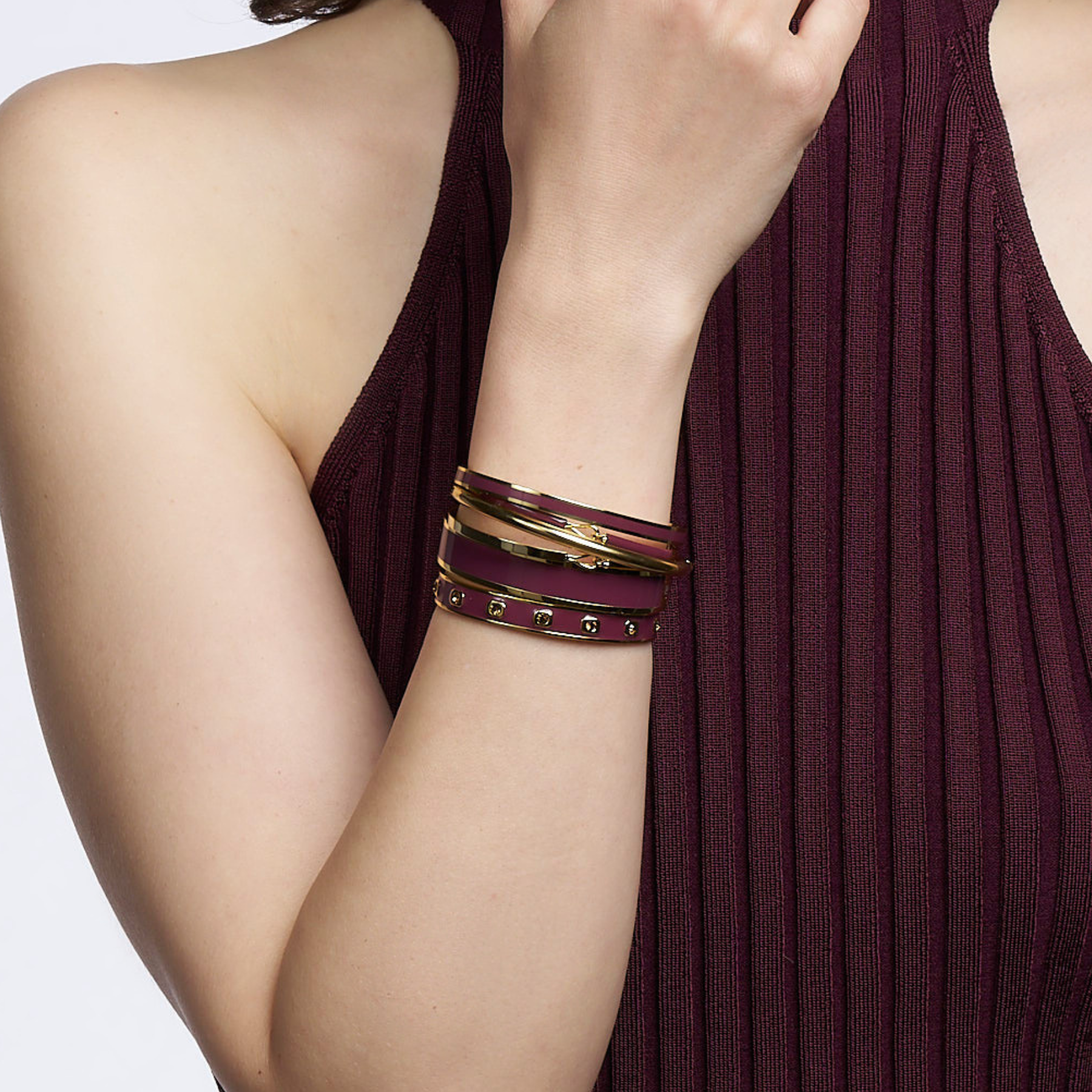 GEM Bangles - Plum