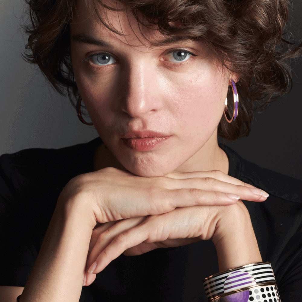 Créoles Bangle - Deep Purple - Bangle-Up