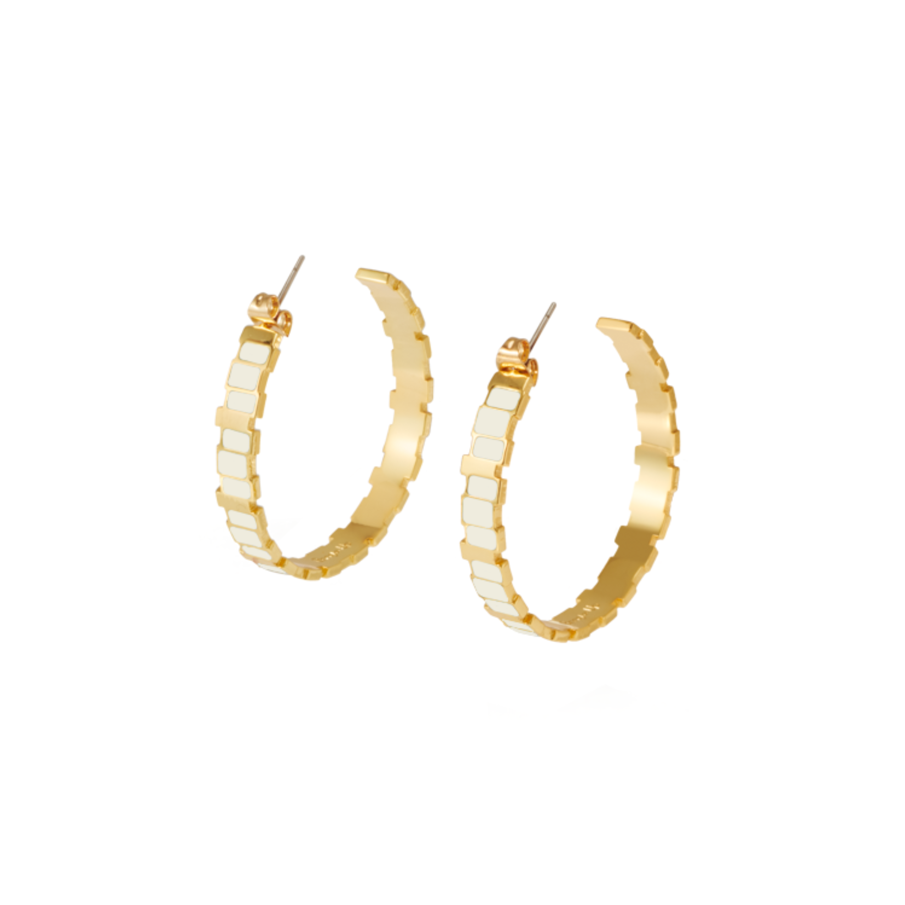 Créoles Inès Multi - Blanc Sable