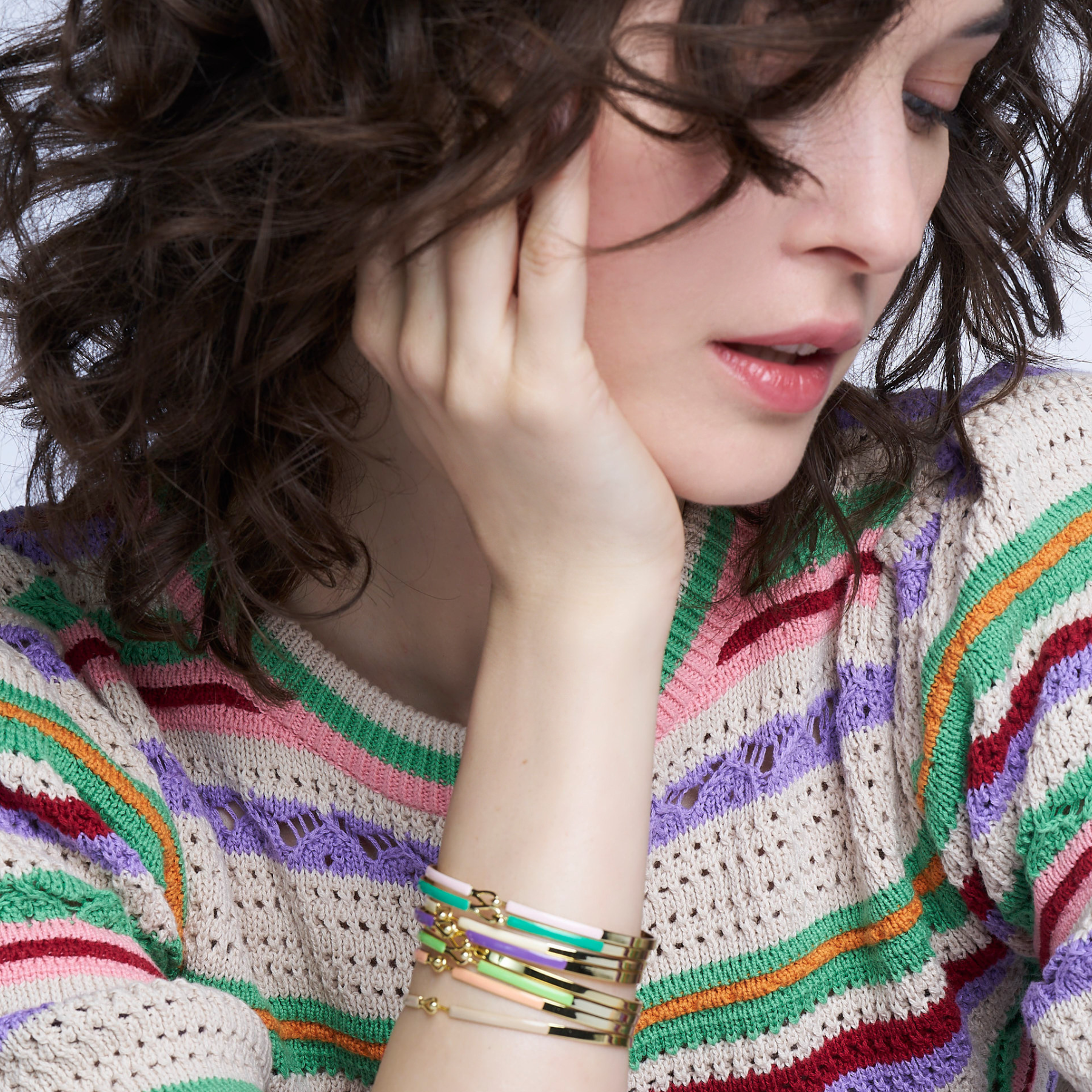 Bracelet Lily - Rose Coton