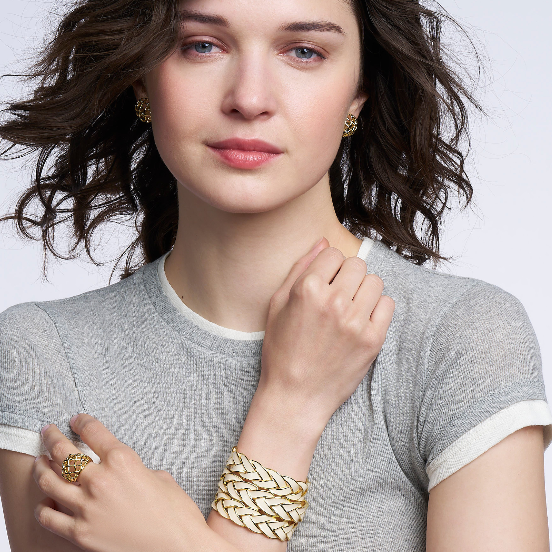 Venus Bangle - Sand White
