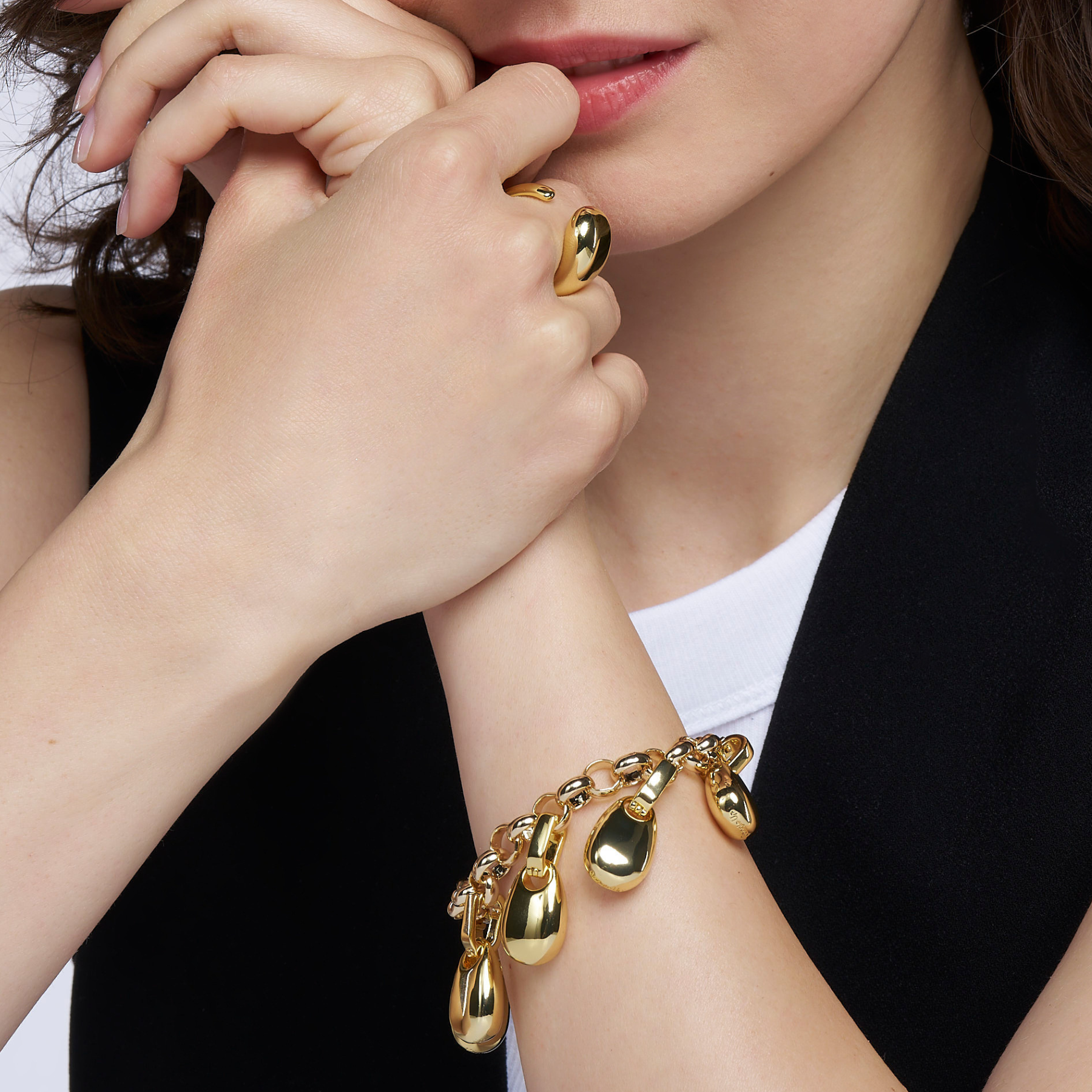 Drop Ring - Light Gold