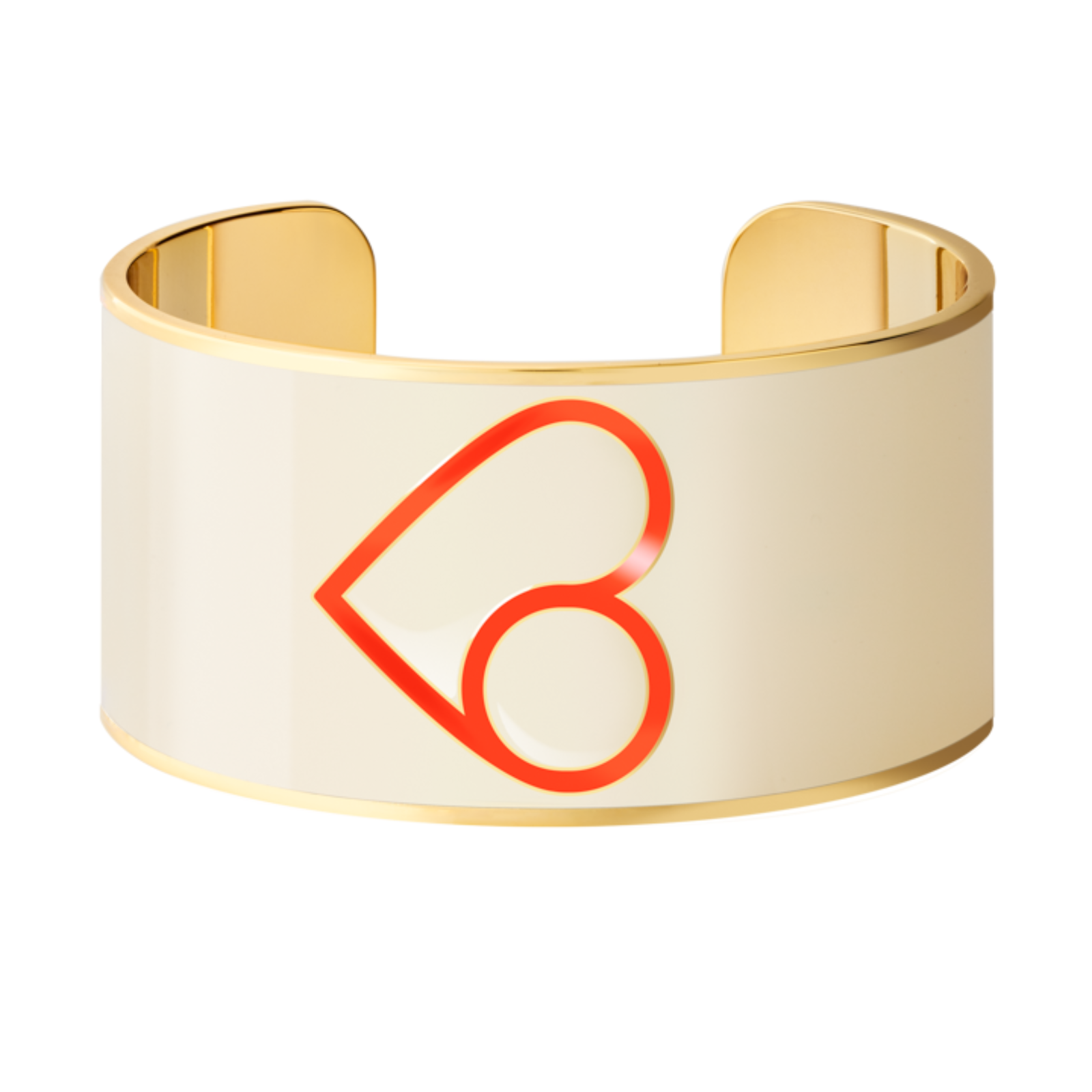 Manchette Coup de Coeur - Orange Tangerine - Bangle-Up