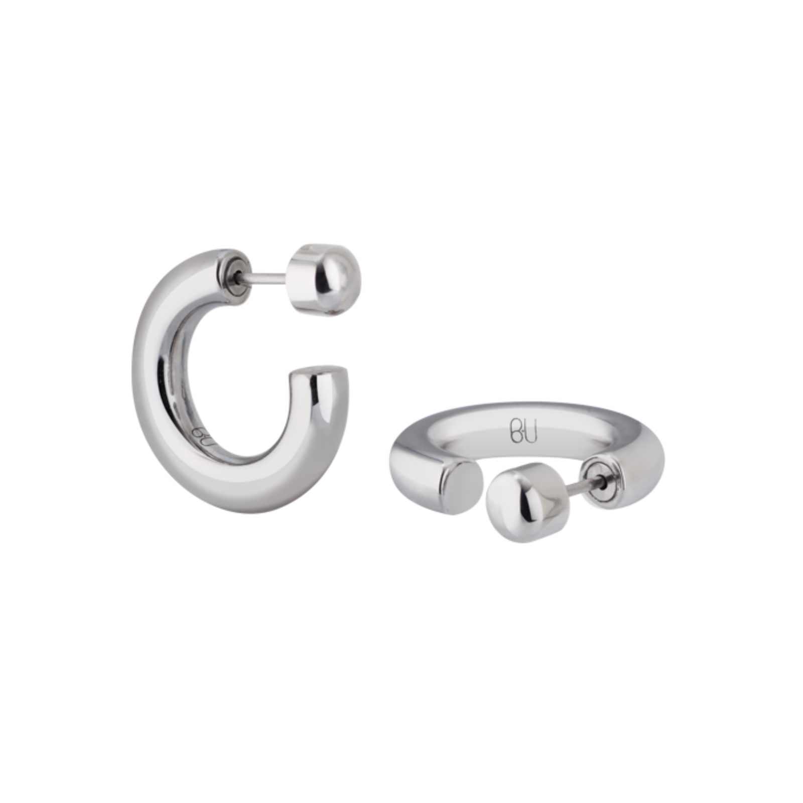 Mini Créoles AN-O - Argent - Bangle-Up