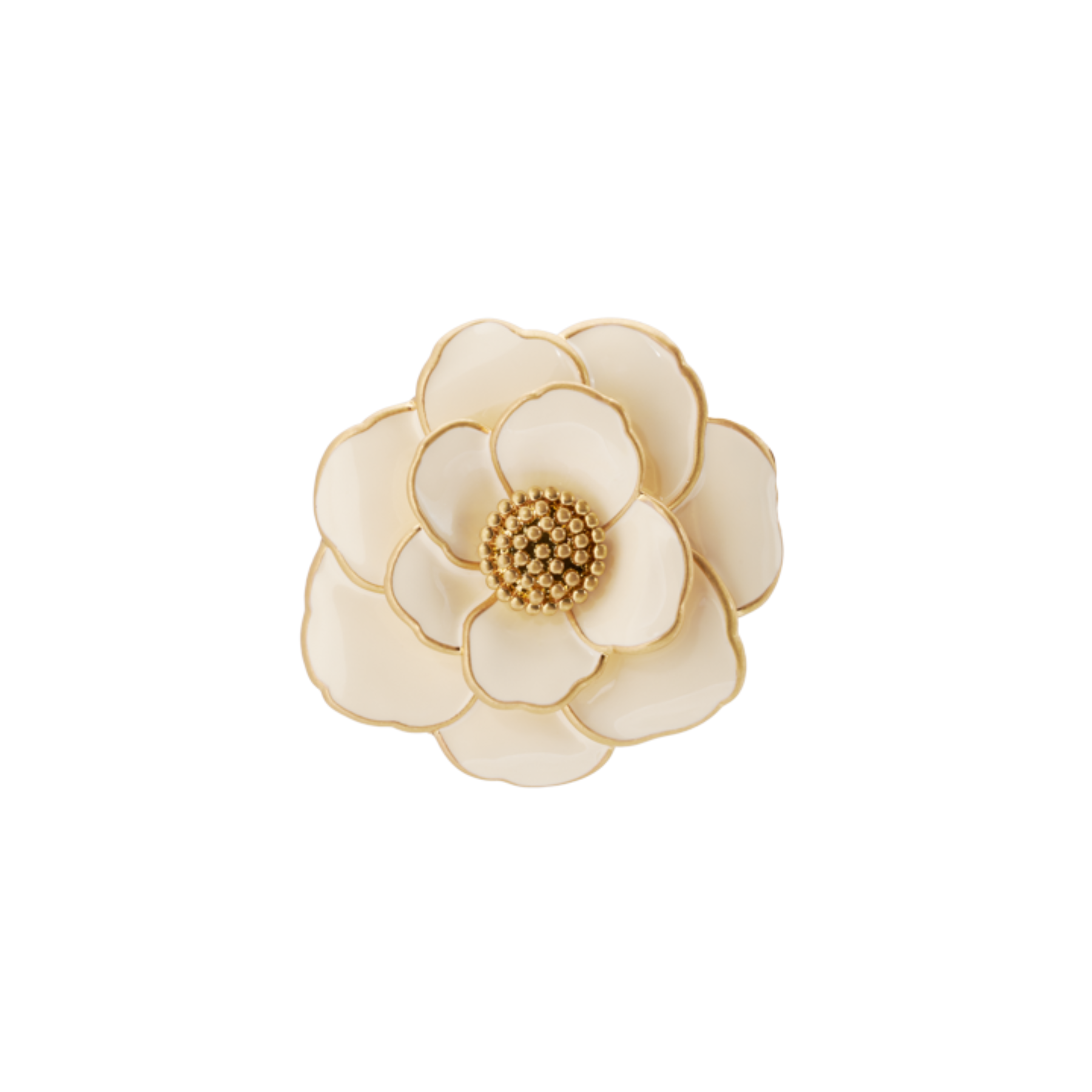 Mini Pendentif Peony - Blanc Sable