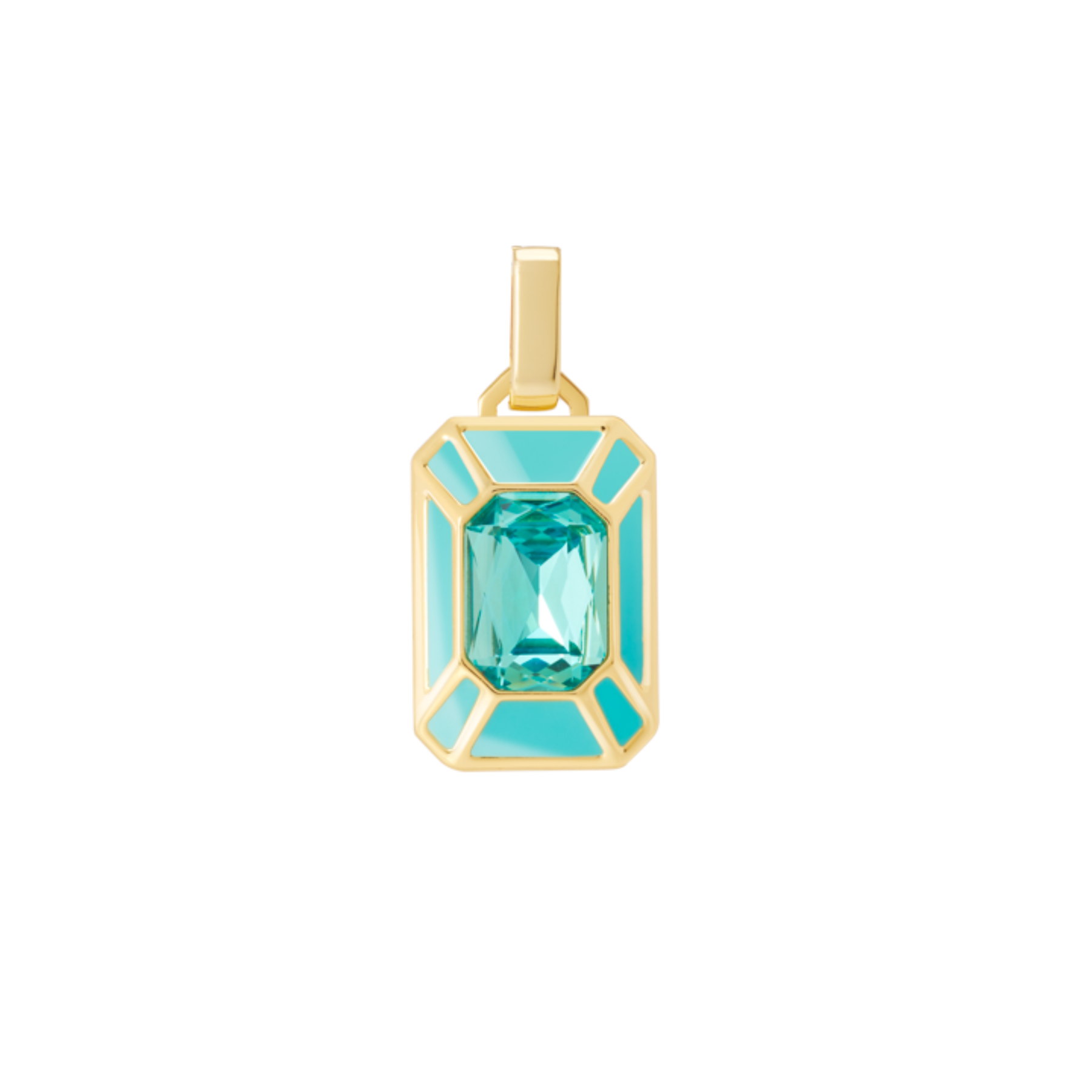 Pendentif GEM - Bleu Turquoise