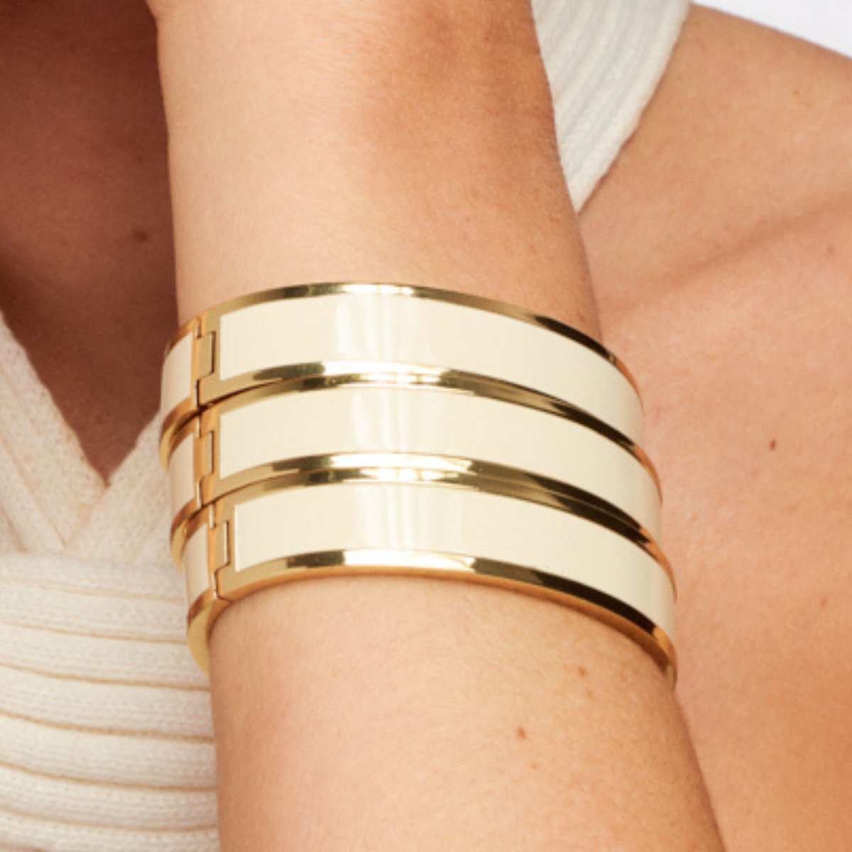Bangle Bracelet - Sand white