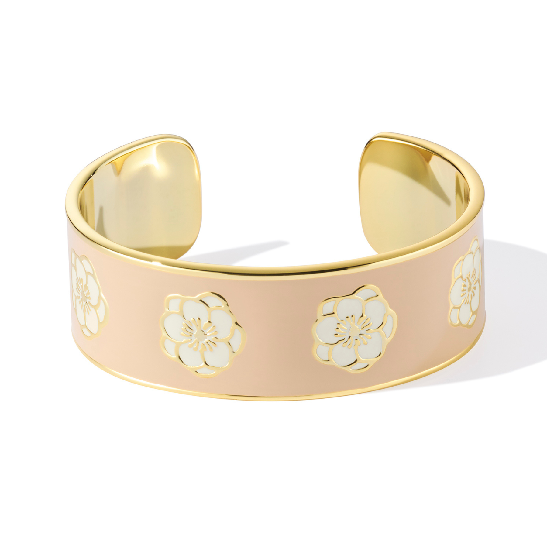 Coffret Mini Pendentif et Jonc Peony - Blanc Sable et Beige