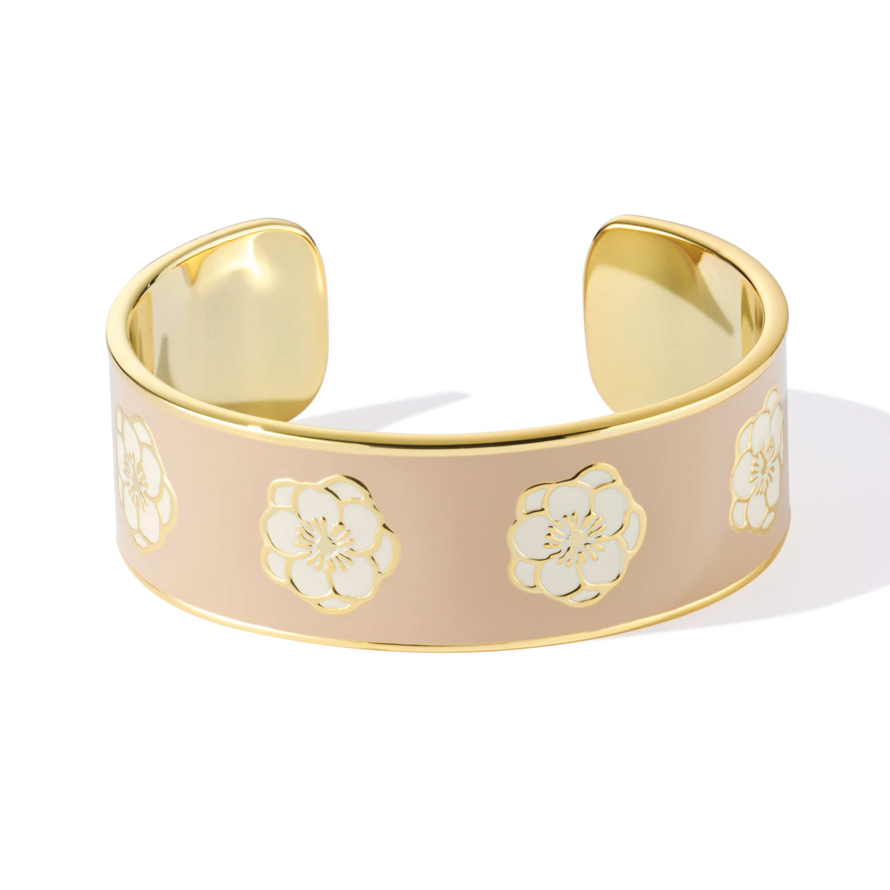 Coffret Mini Pendentif et Jonc Peony - Blanc Sable et Beige