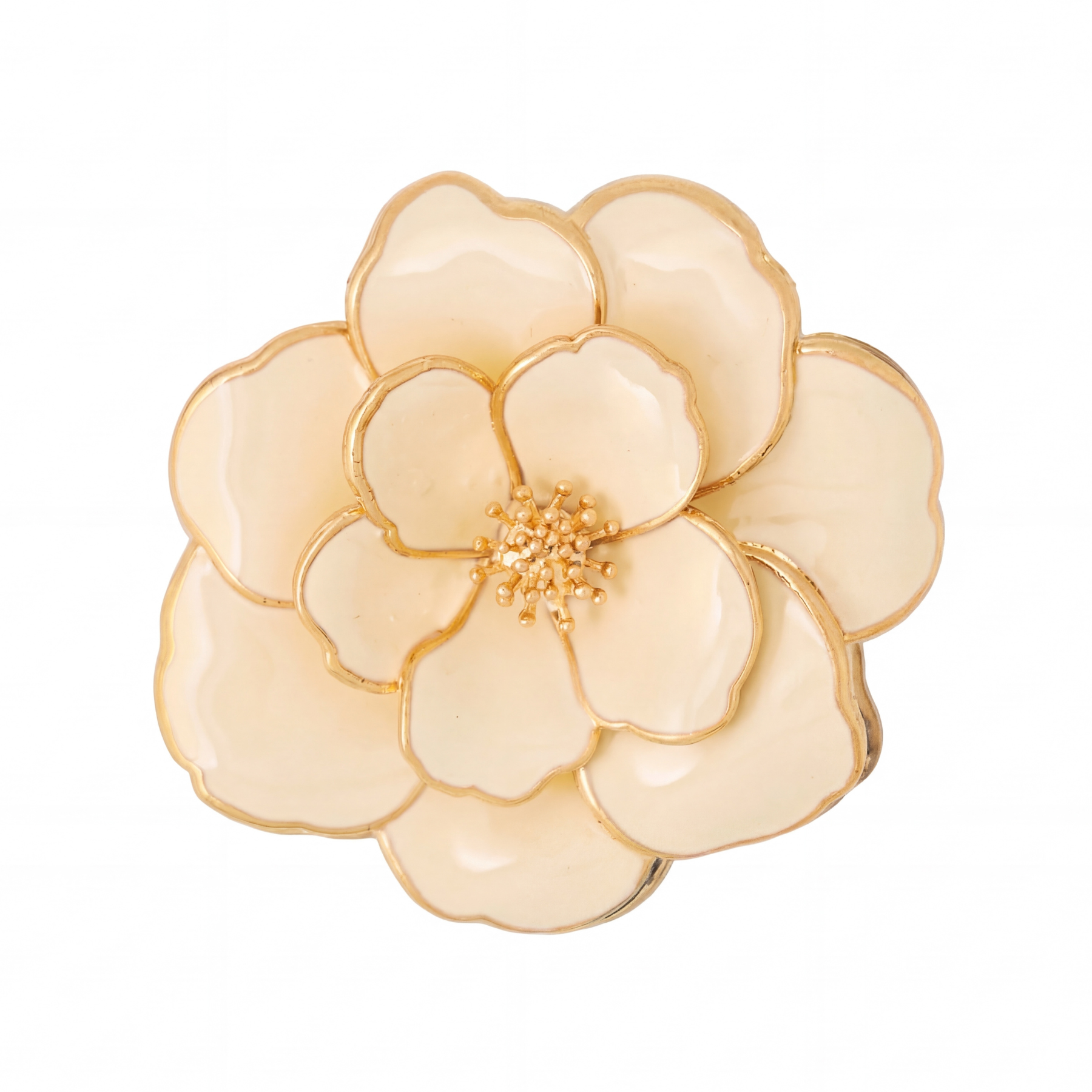 Peony Pendant - Sand White