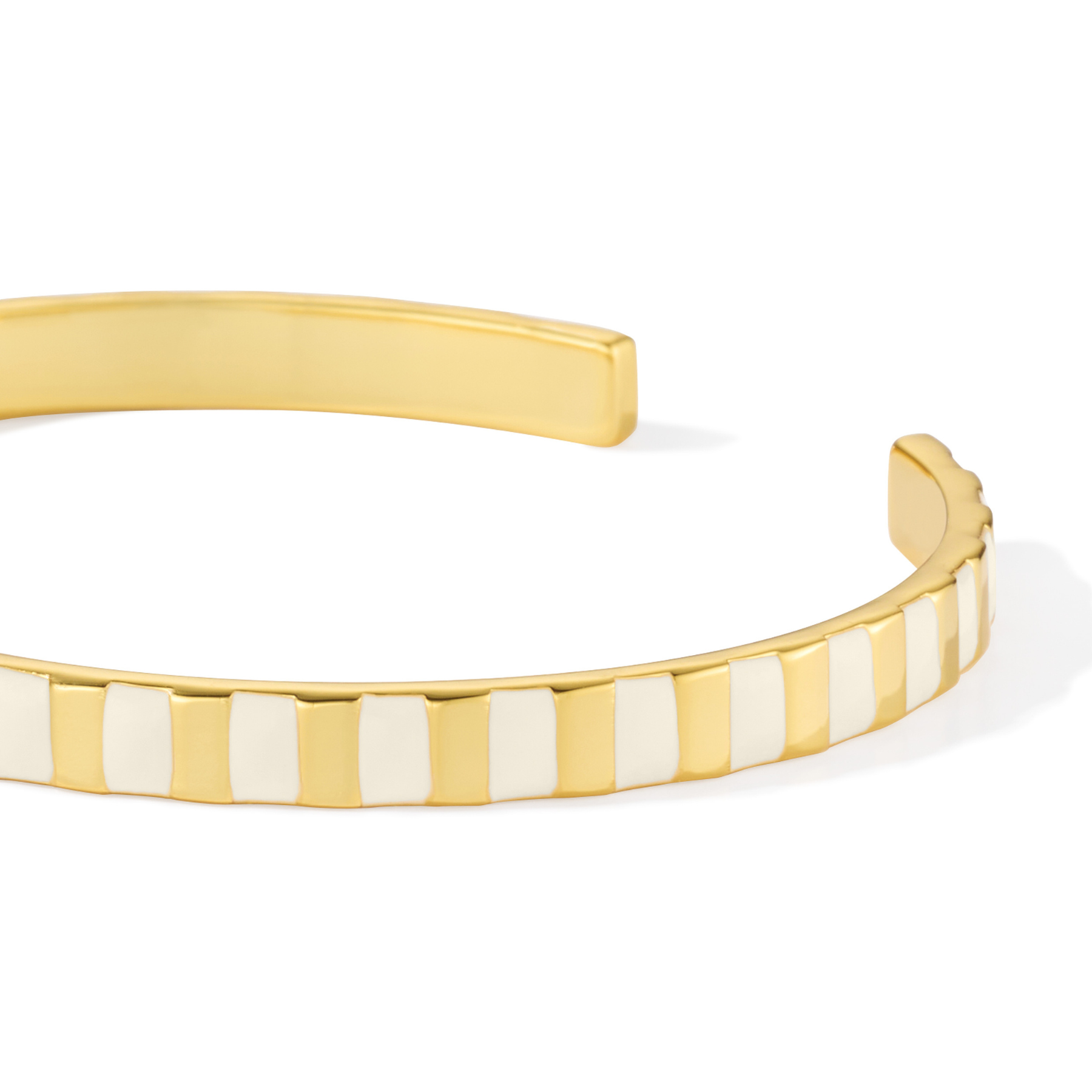 Inès Classic Bangle - Sand White