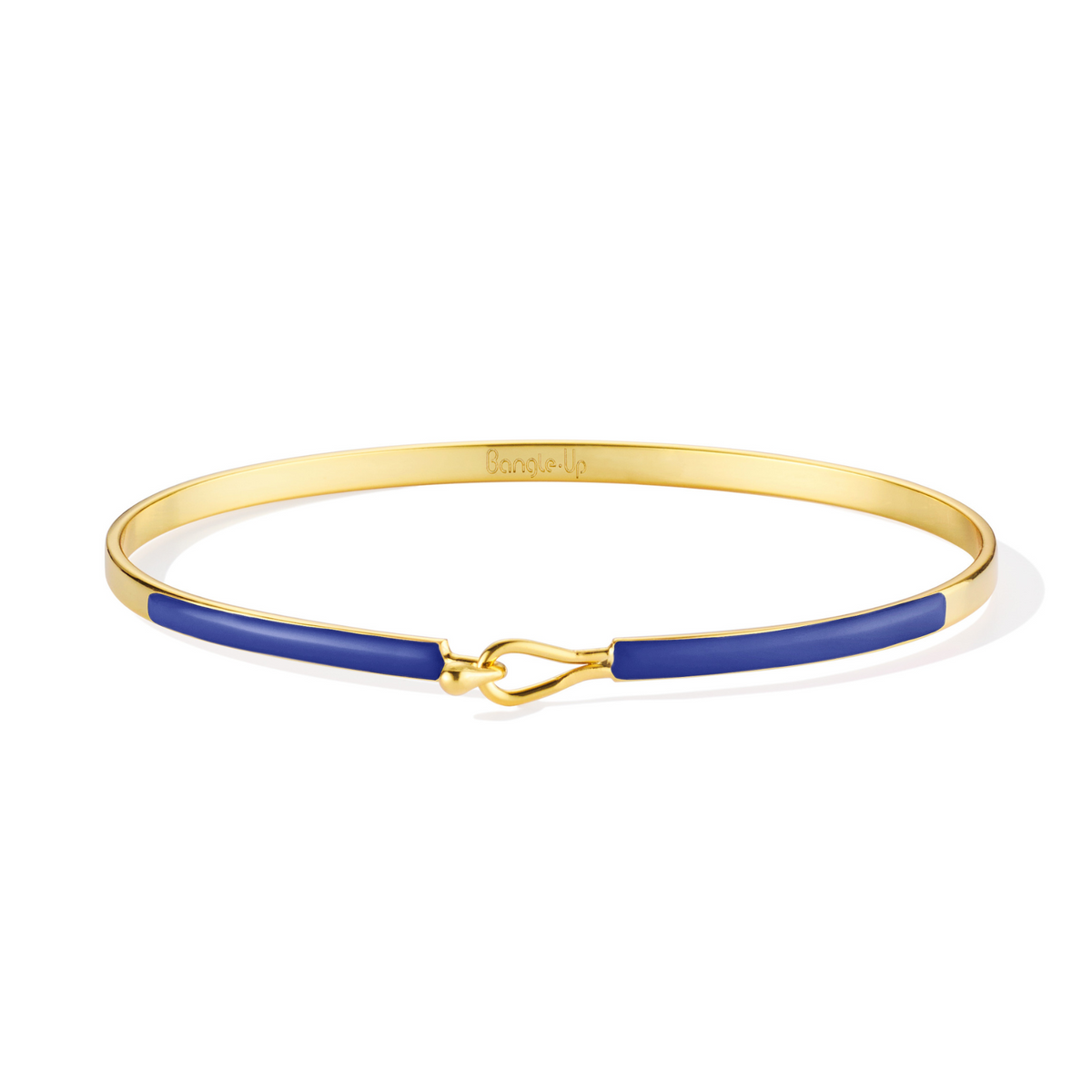 Plain blue and gold bracelet I Lily Bracelet - Navy Blue I Bangle-Up