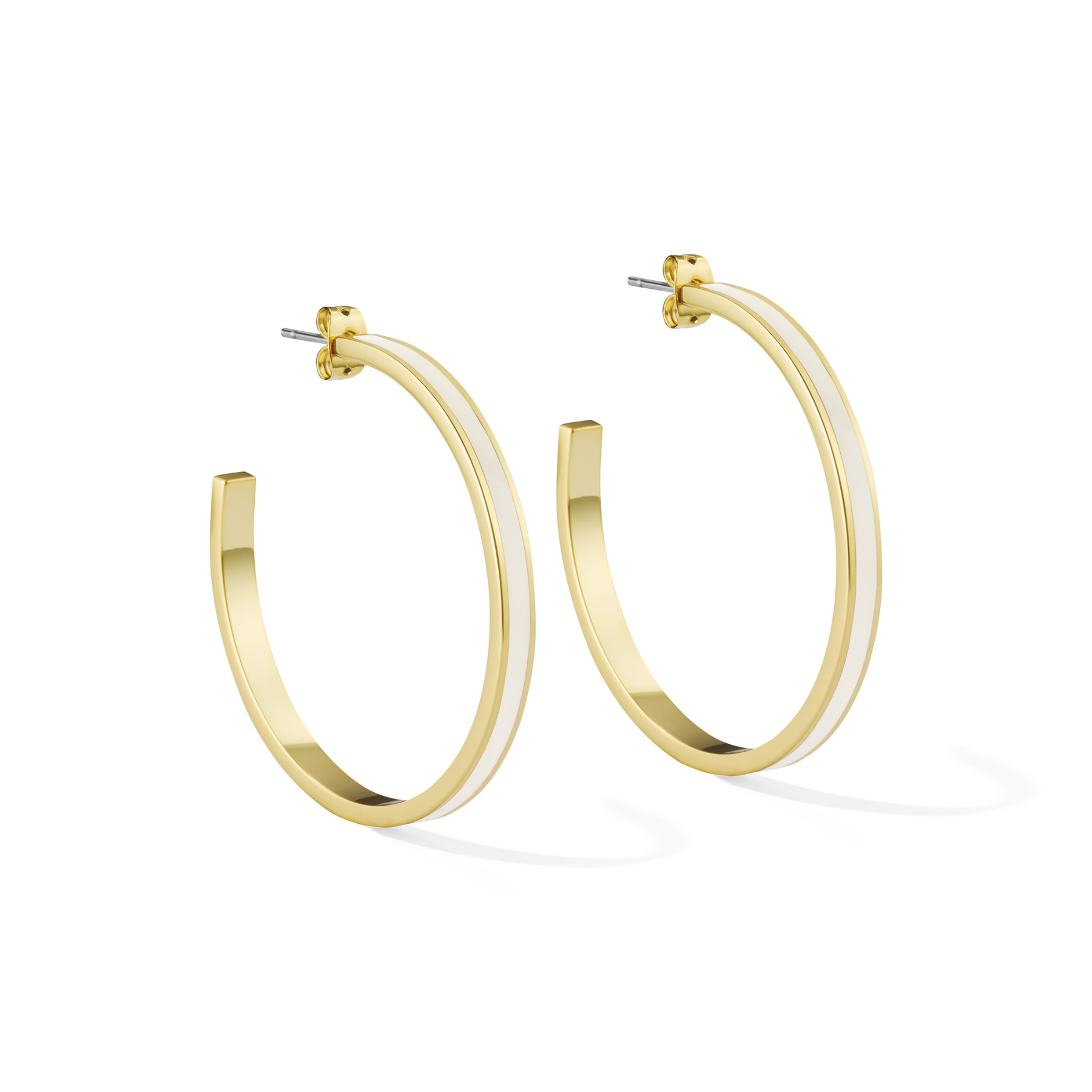 Créoles Bangle - Blanc Sable