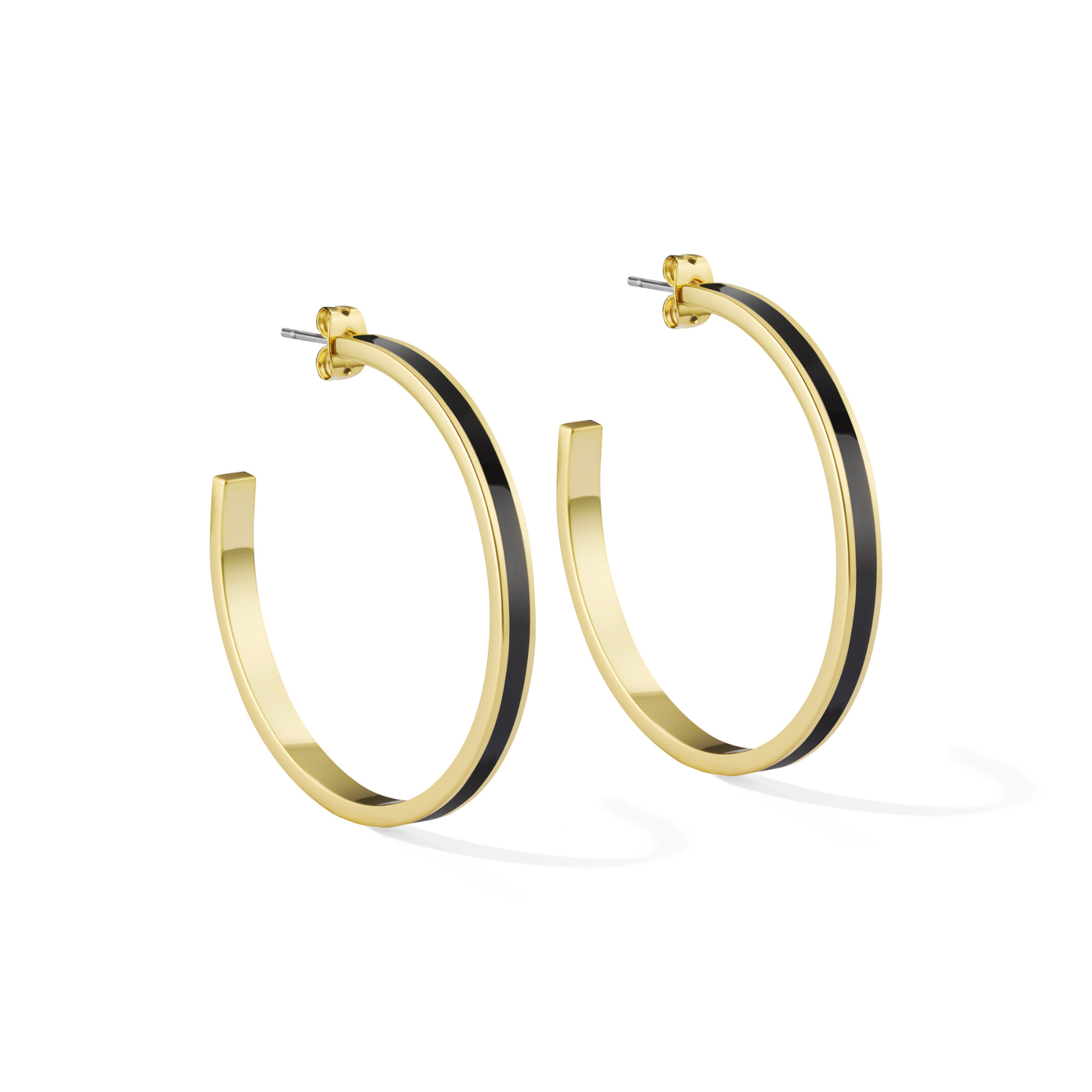 Créoles Bangle - Noir