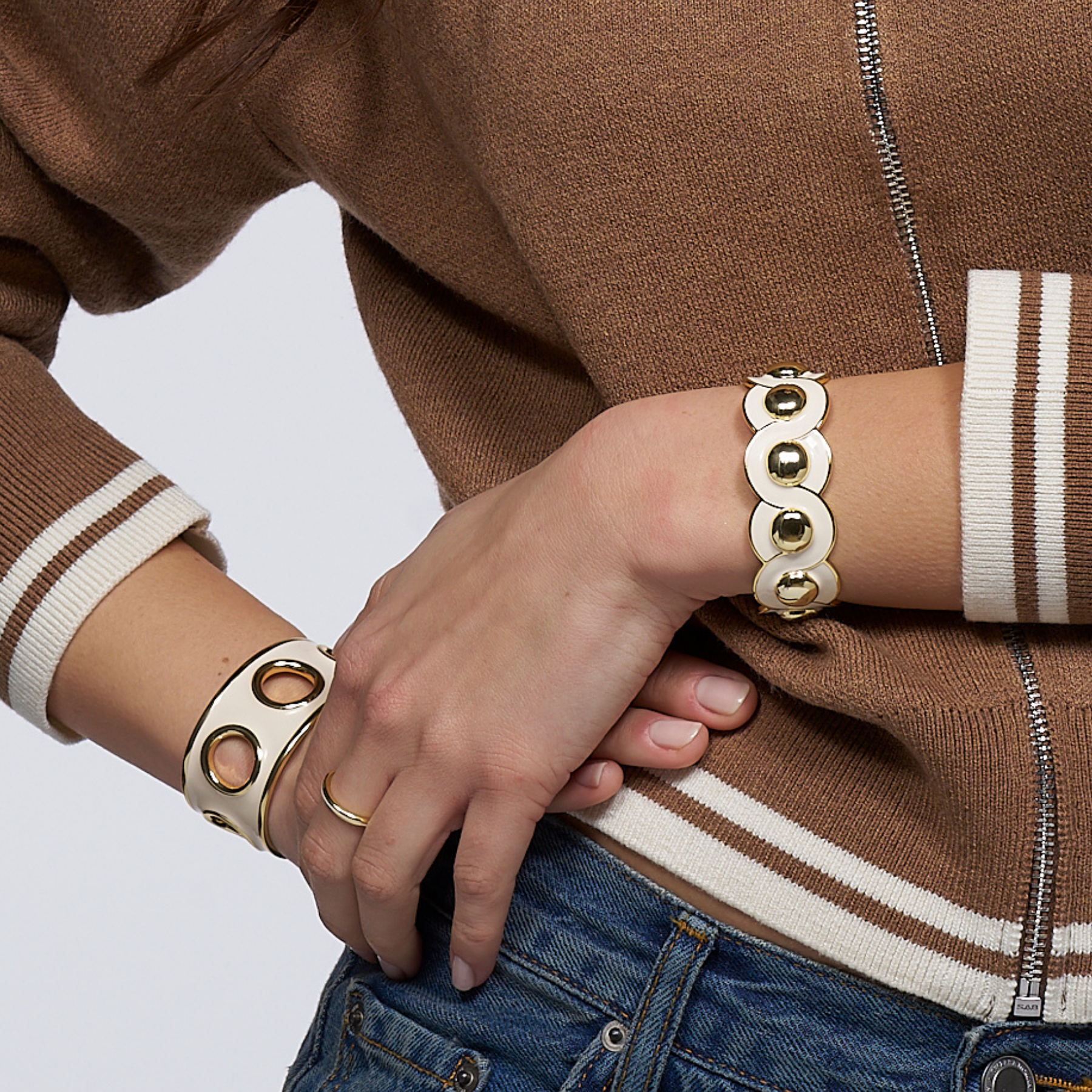 Moon Bracelet - Sand White