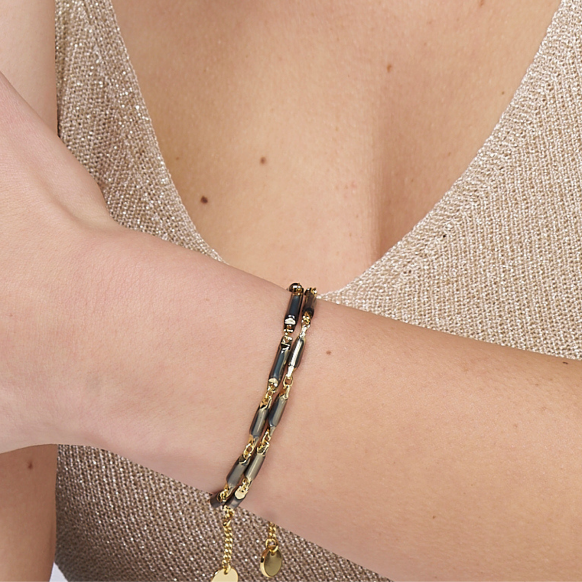 Bracelet Roso - Gris anthracite