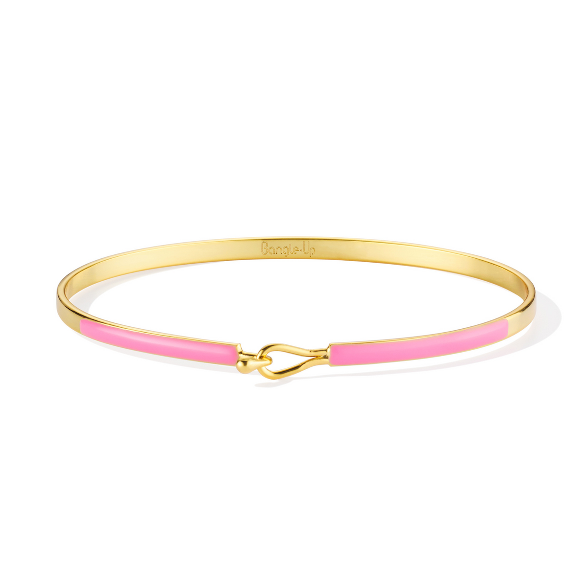 Plain pink and gold bracelet I Lily Bracelet Rose Candy I Bangle-Up