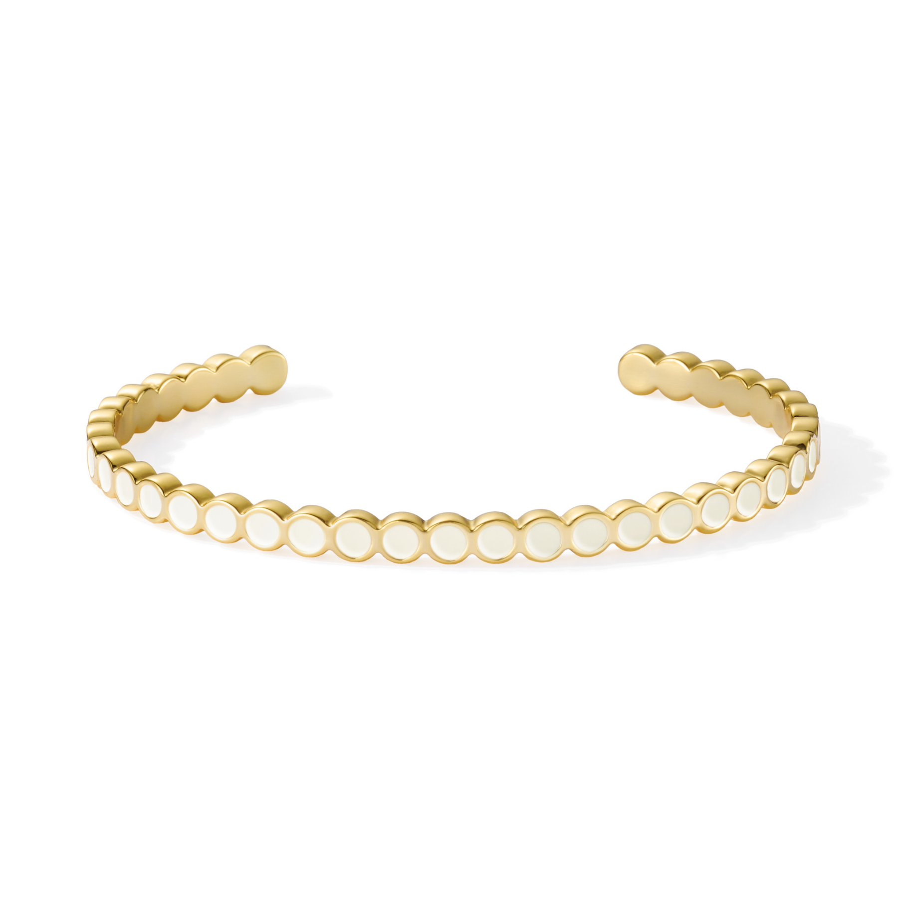 Lumi II Classic Bangle - Sand White