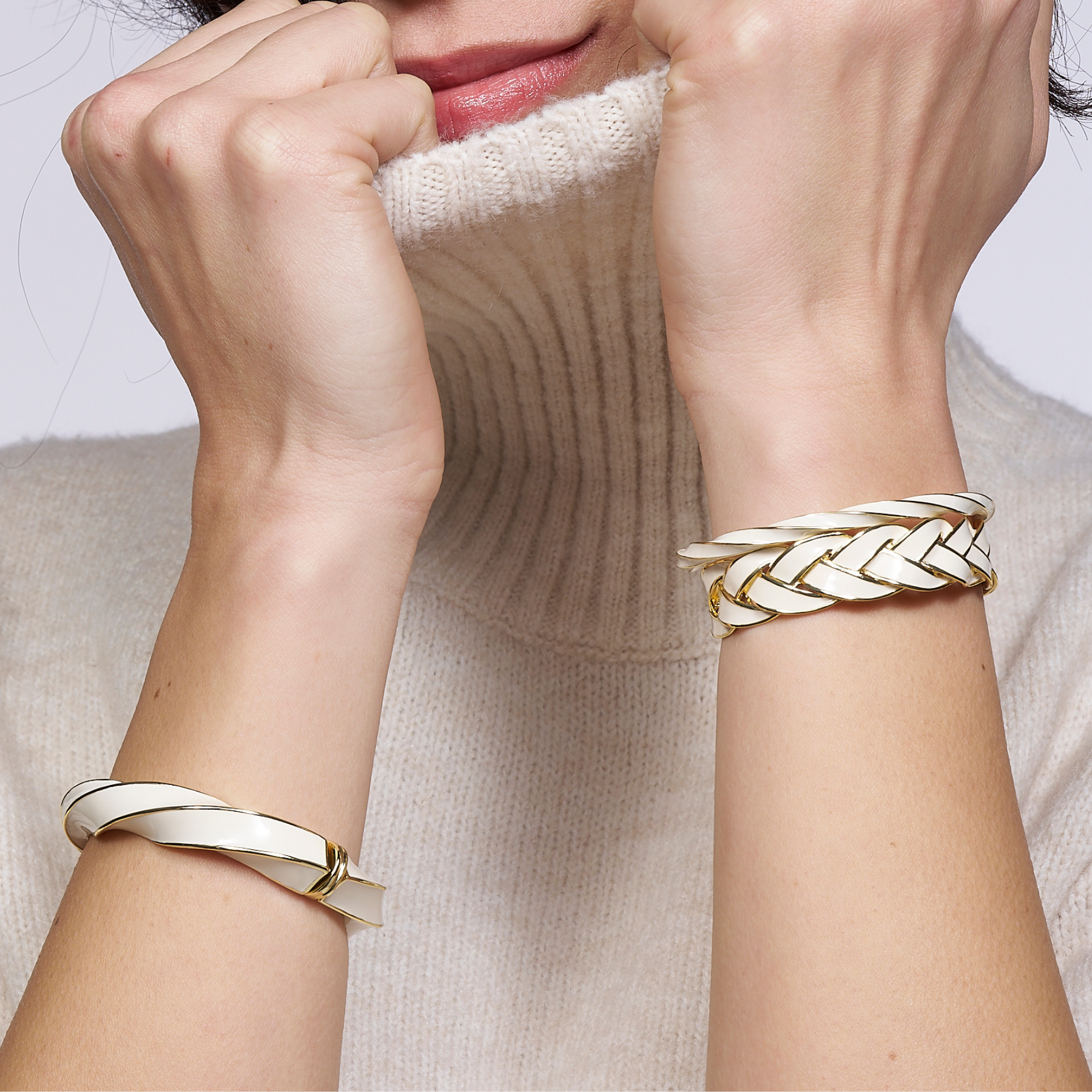 Twist Bracelet - Sand White