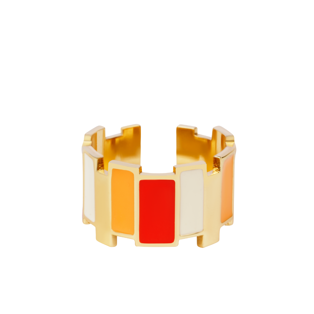 Ines Multicolor Ring - Tonic Orange