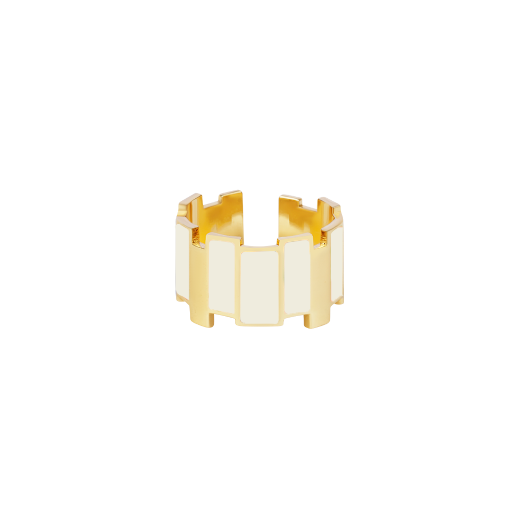Bague Inès Multicolore - Blanc Sable
