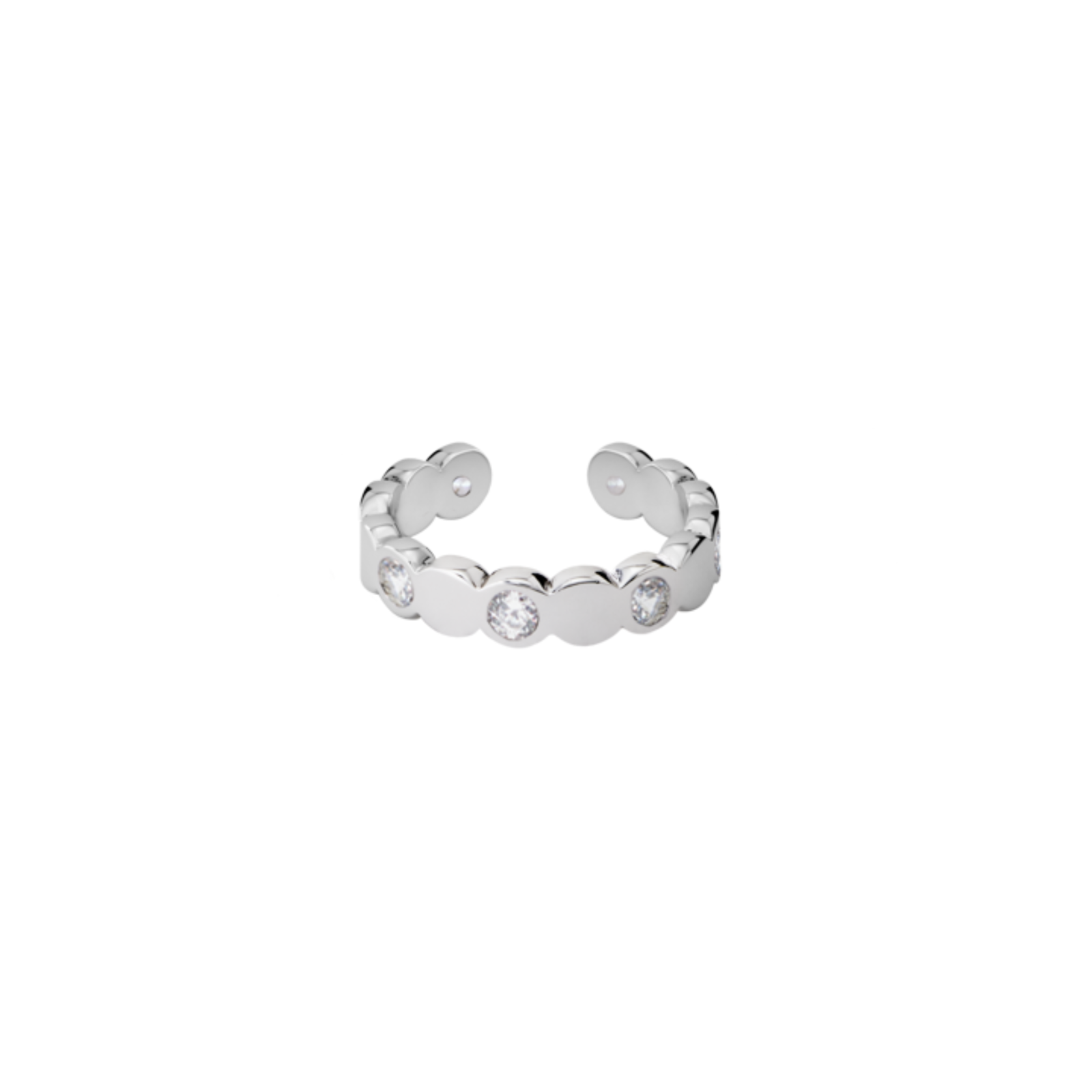 Bague Lumi - Argent et Zircons - Bangle-Up 