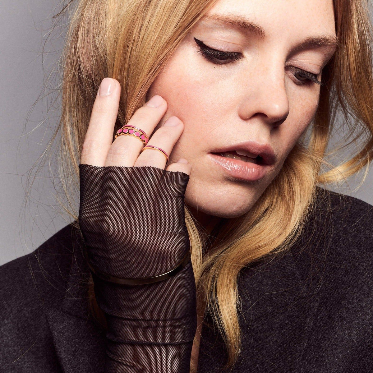 Bague Lumi - Rose cabaret - Bangle-Up 