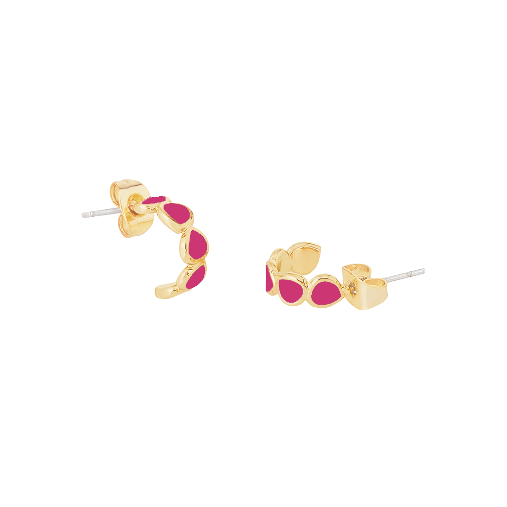 Lumi Mini Earrings - Cabaret Pink