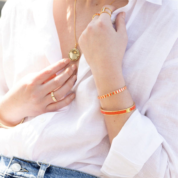 Bracelet  Bangle - Orange Tangerine - Bangle-Up 