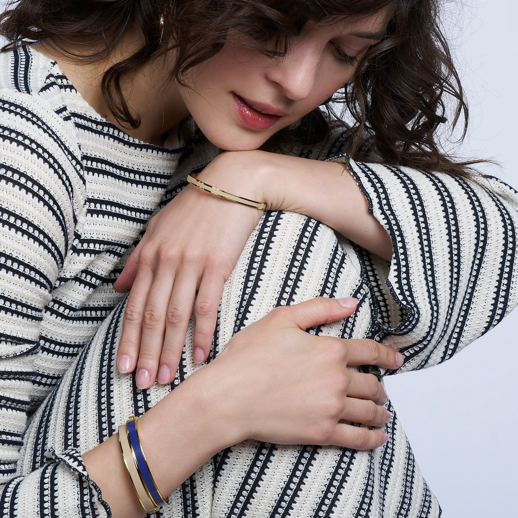 Bangle Bracelet - Navy Blue