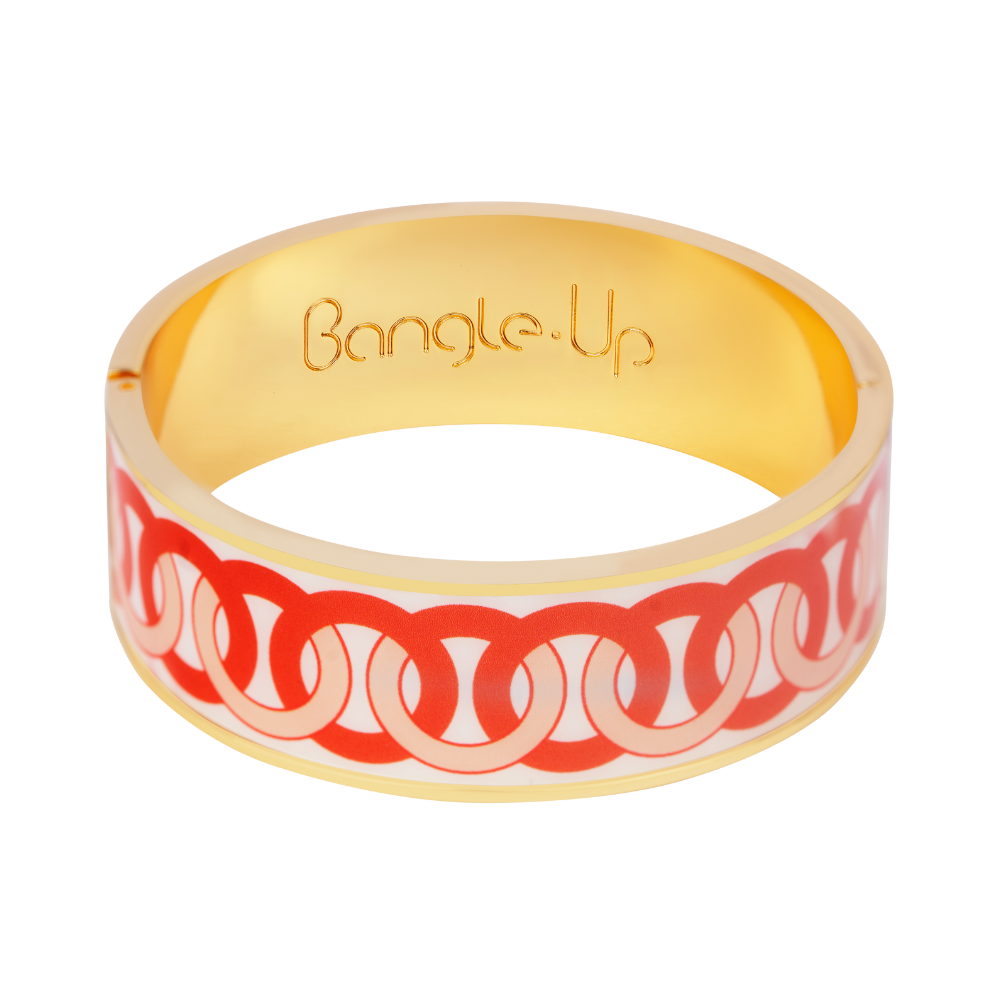  - Bracelet Ring Print - Orange Tonic - Bangle-Up 