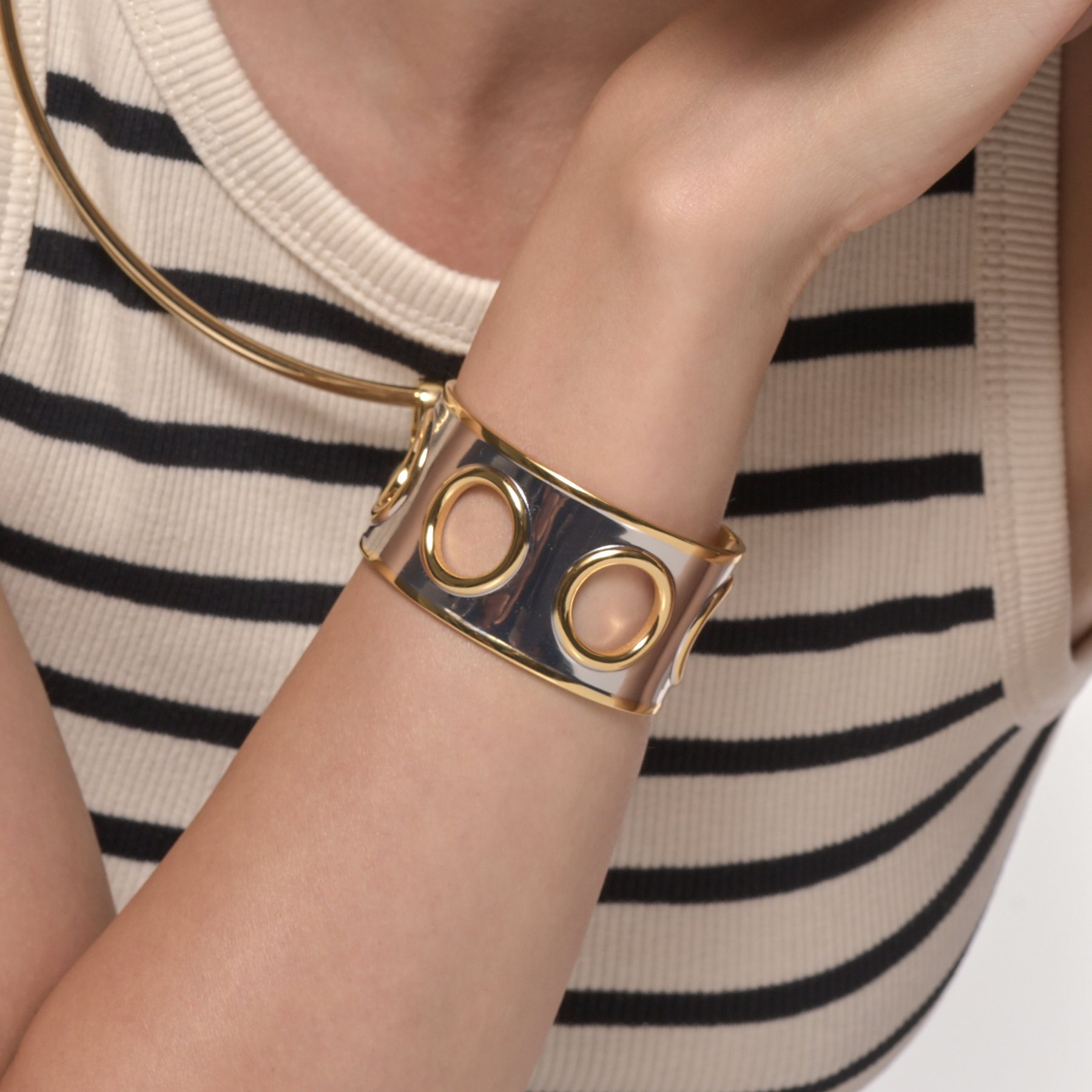 Manchette EYELET - Bicolore