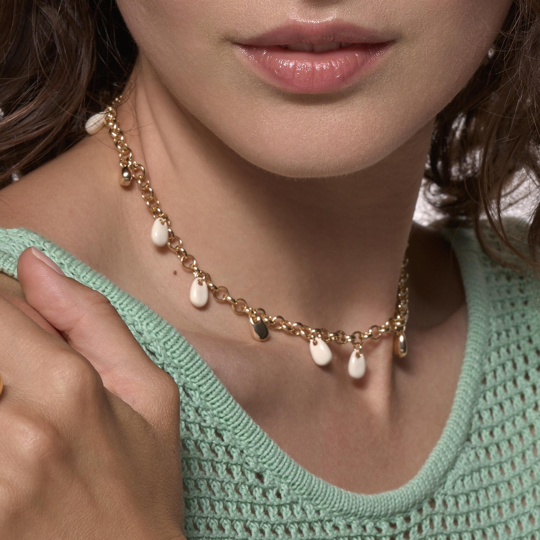 Collier Drop - Or Light