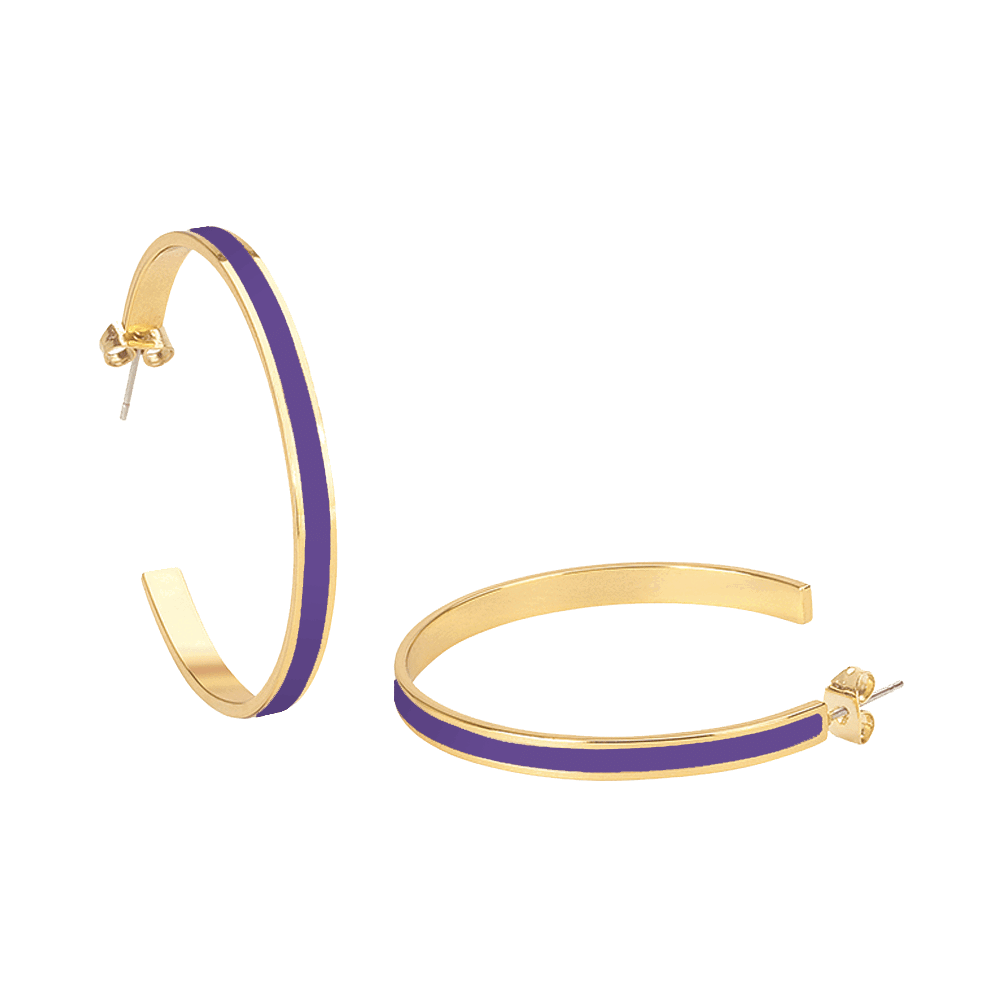 Créoles Bangle - Deep Purple - Bangle-Up 