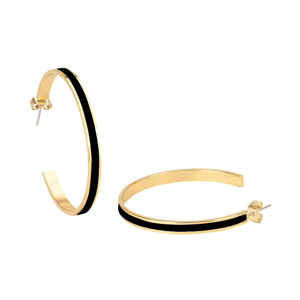 Créoles Bangle - Noir - Bangle-Up 