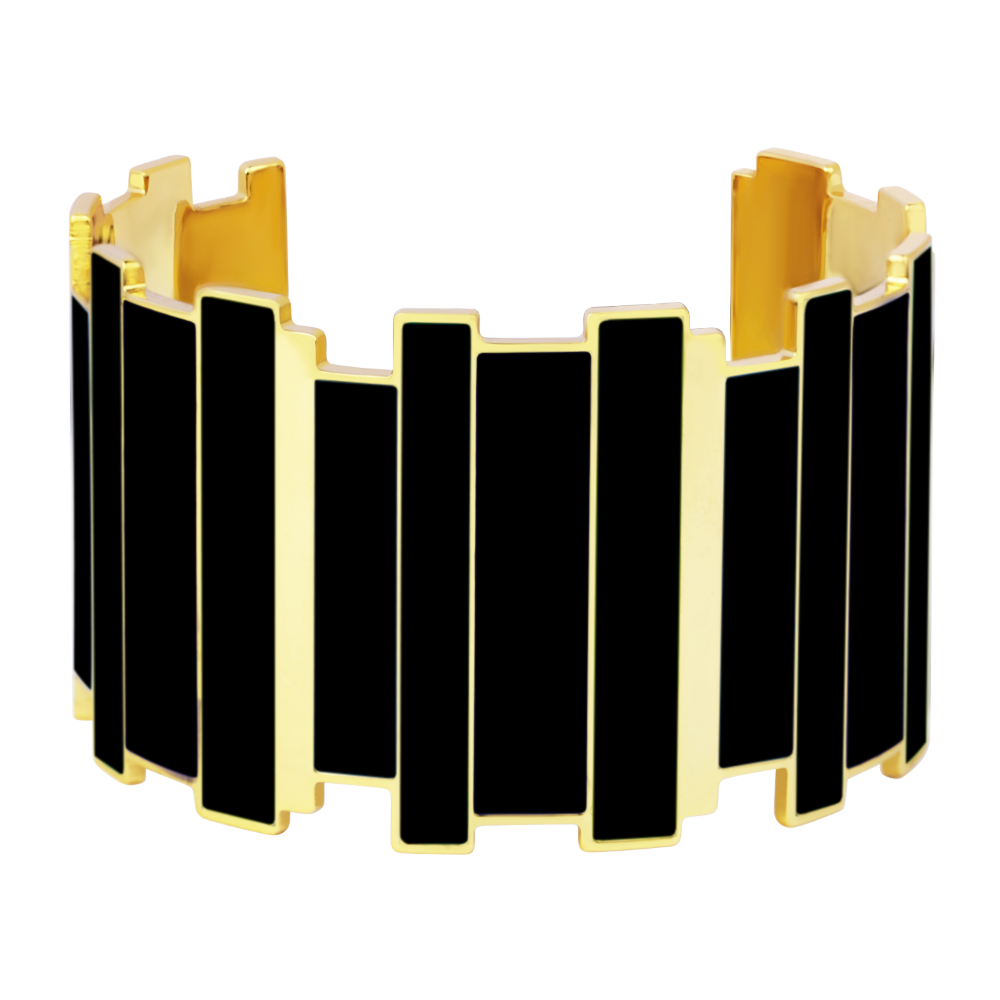 Inès Multicolor Cuff - Carbon Black