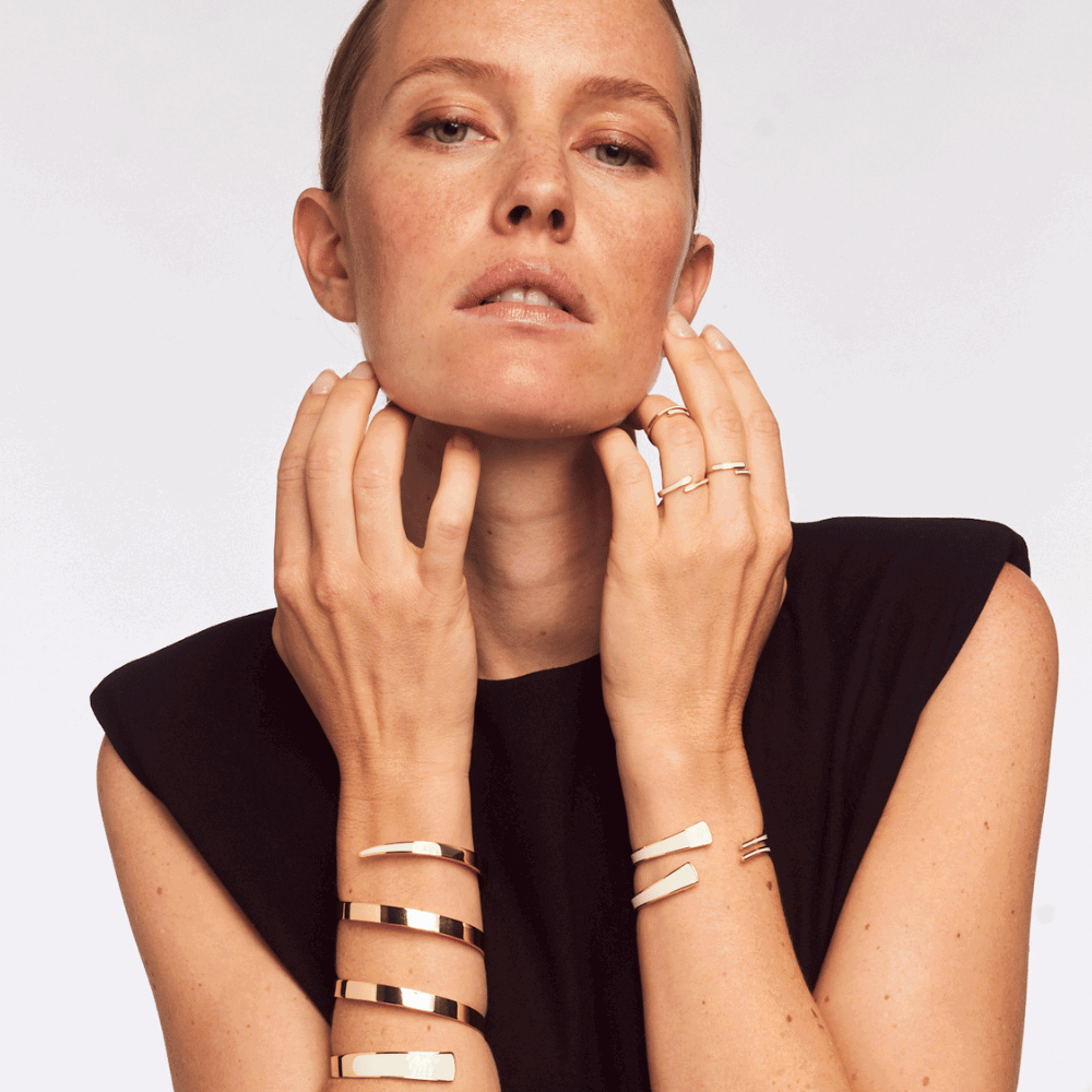 Jonc TARA - Blanc Sable - Bangle-Up 