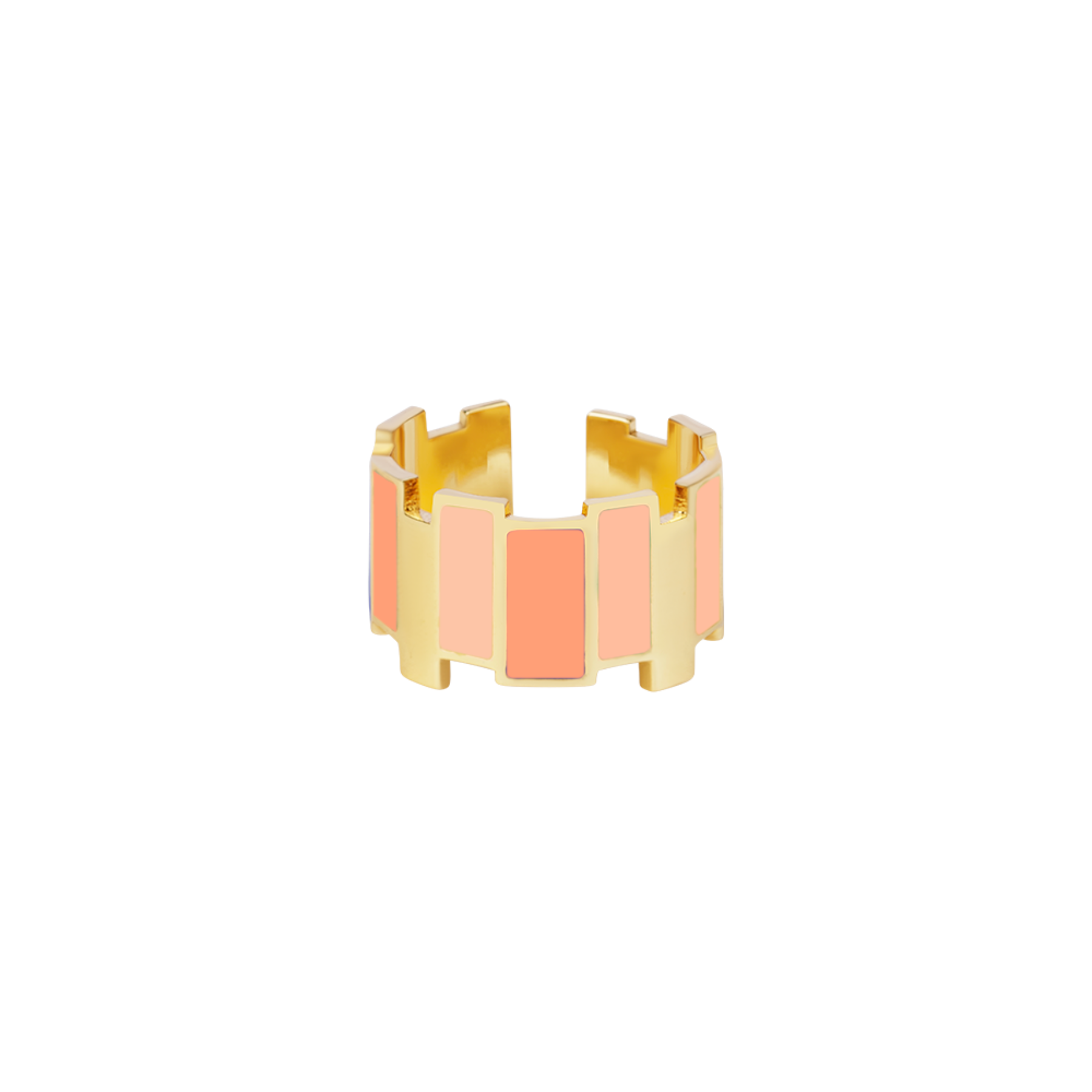 Bague Inès Multicolore - Orange Corail