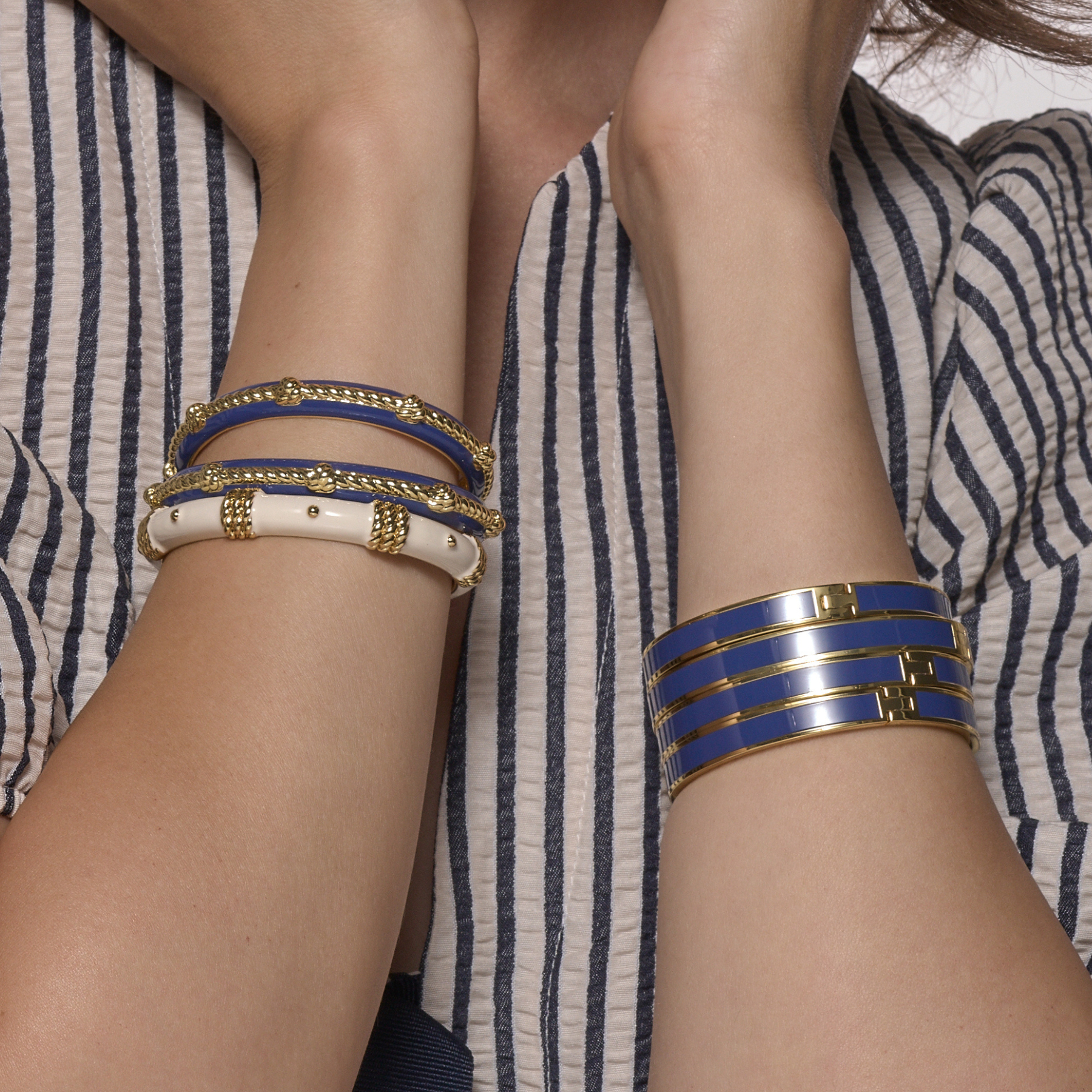 Bangle Bracelet - Navy Blue